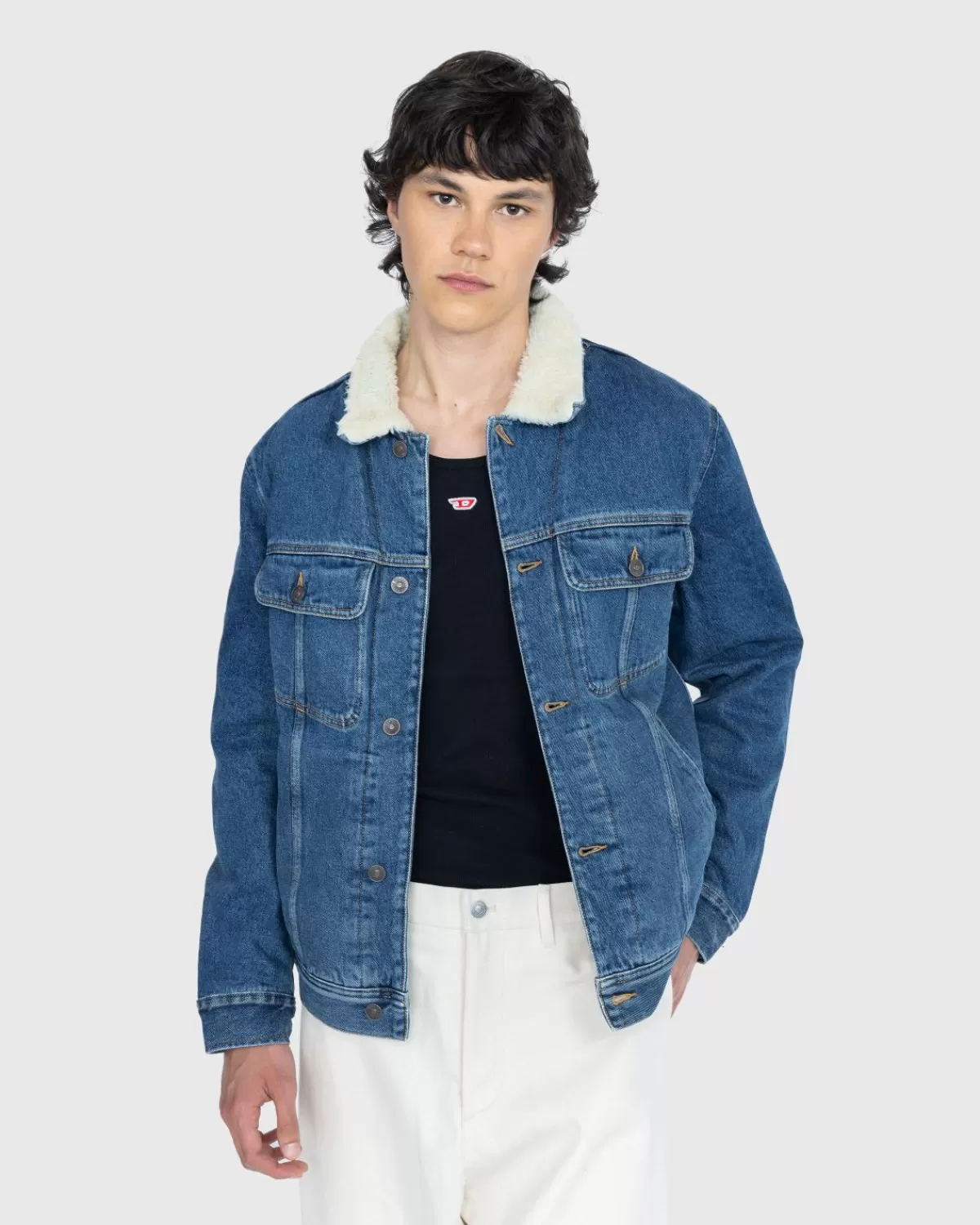 D-Barcy-T Jacke Blau>Diesel Sale