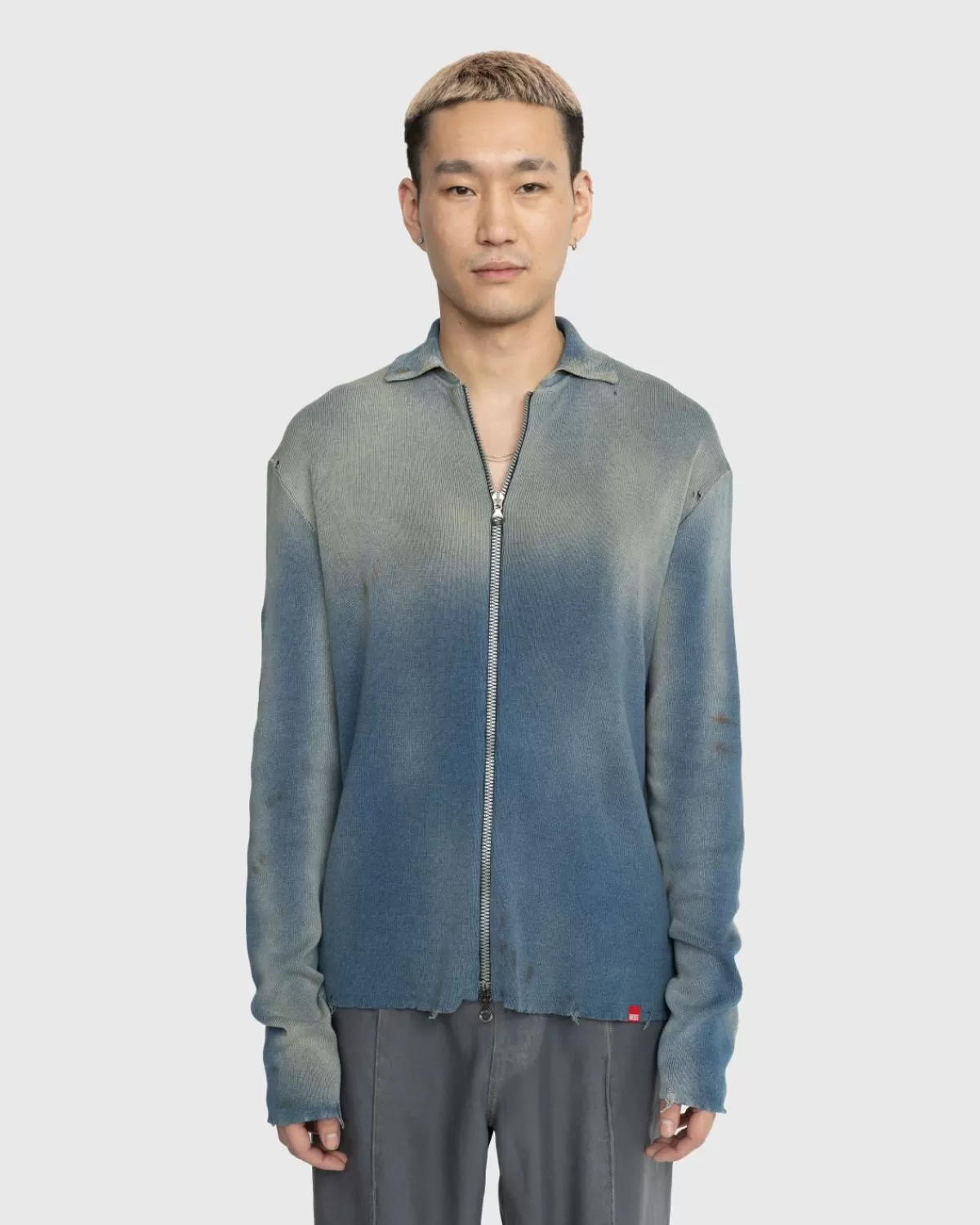 Gerippter Cardigan K-Addock Blau>Diesel Flash Sale