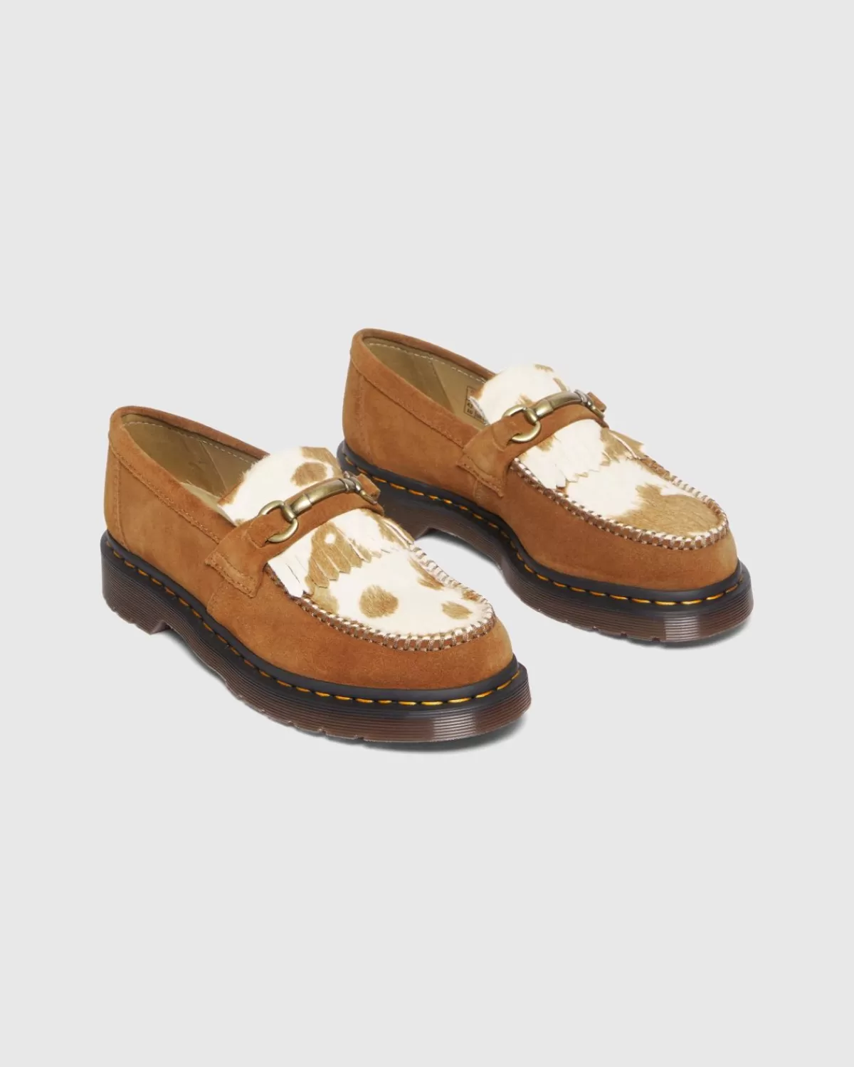 Männer Dr. Martens Adrian Snaffle Pecan Brown/Jersey Cow Print