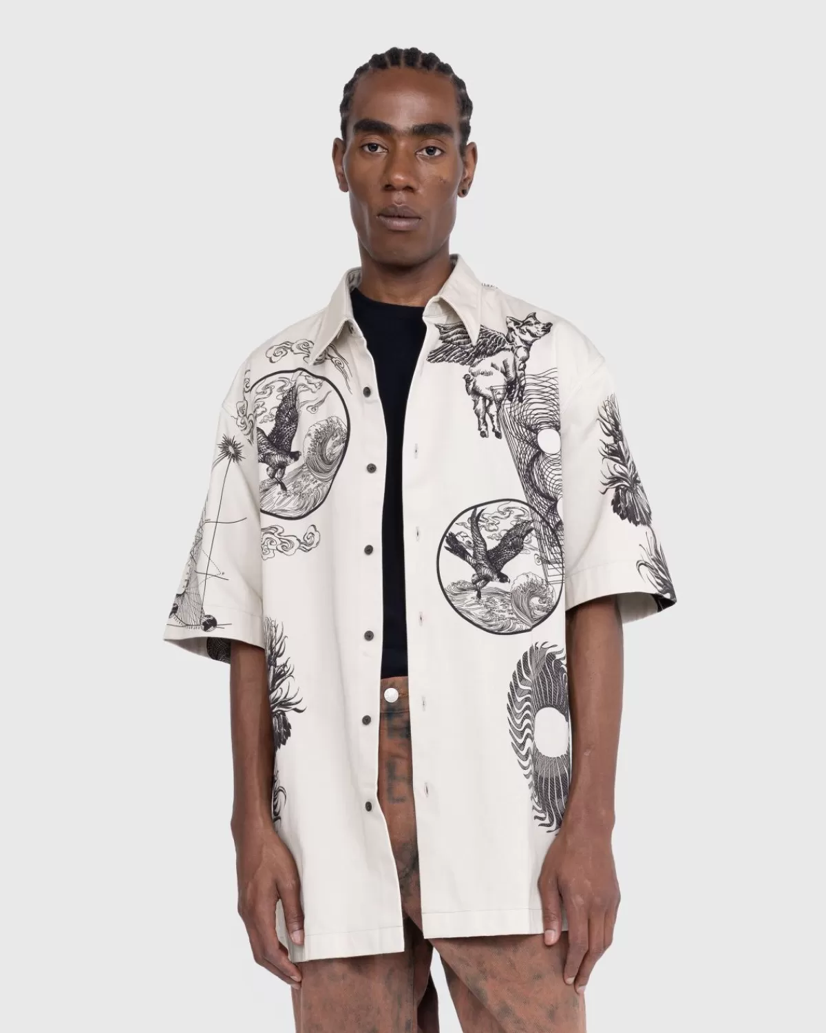 Cassidye Shirt Cement>Dries van Noten Outlet