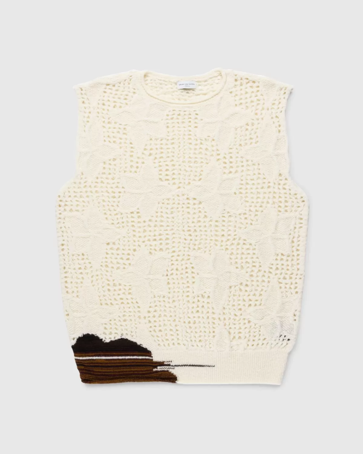 Meddo Strickpullover Weste Ecru>Dries van Noten Cheap