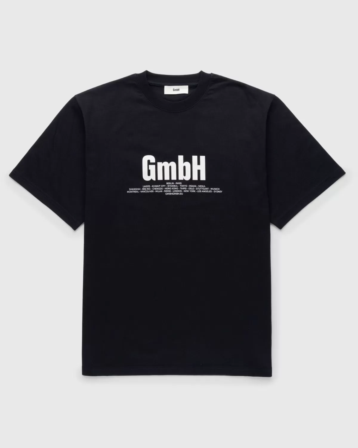 Männer GmbH Birk T-Shirt Mit Logo-Print Schwarz