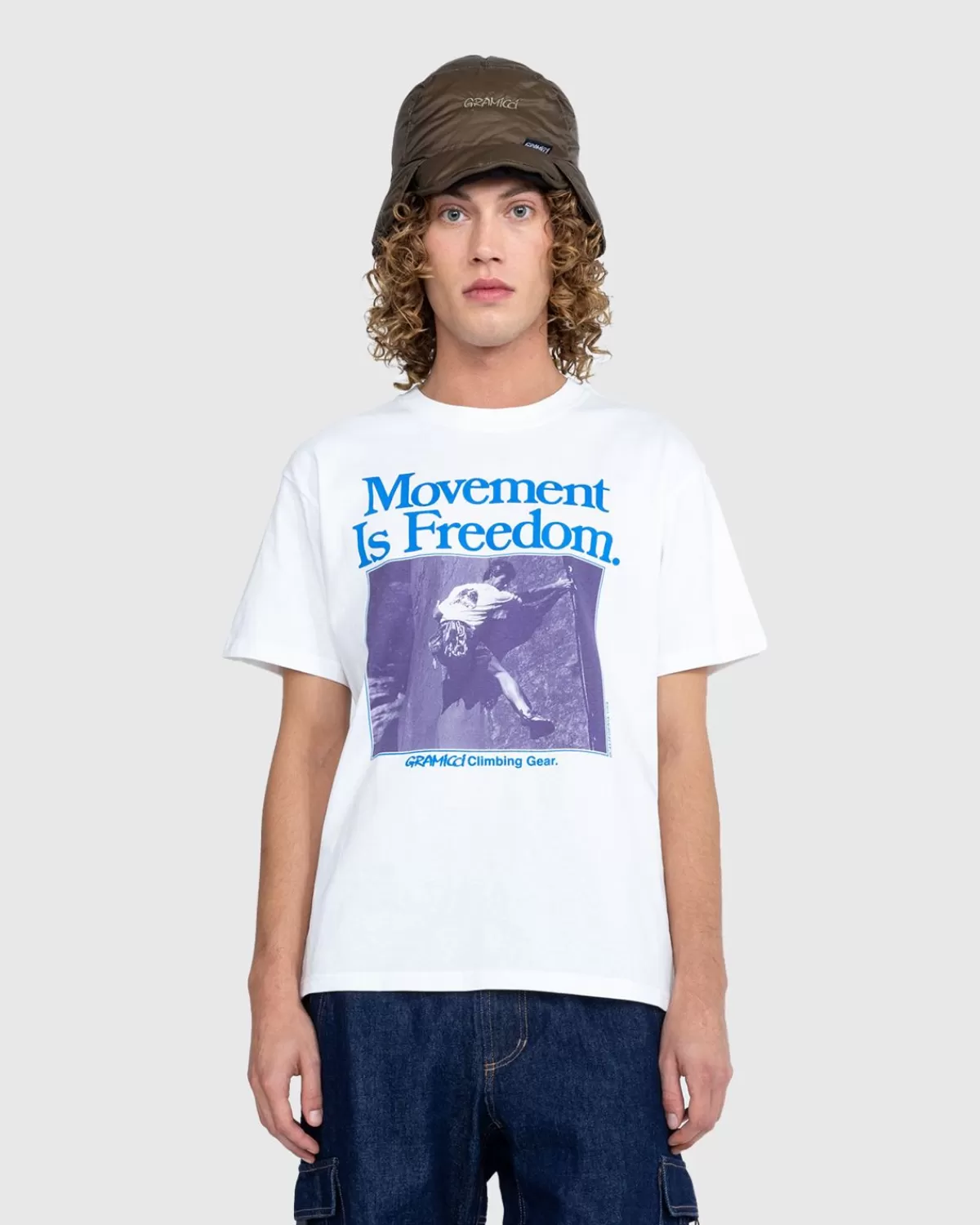 Männer Gramicci Movement Tee Weis