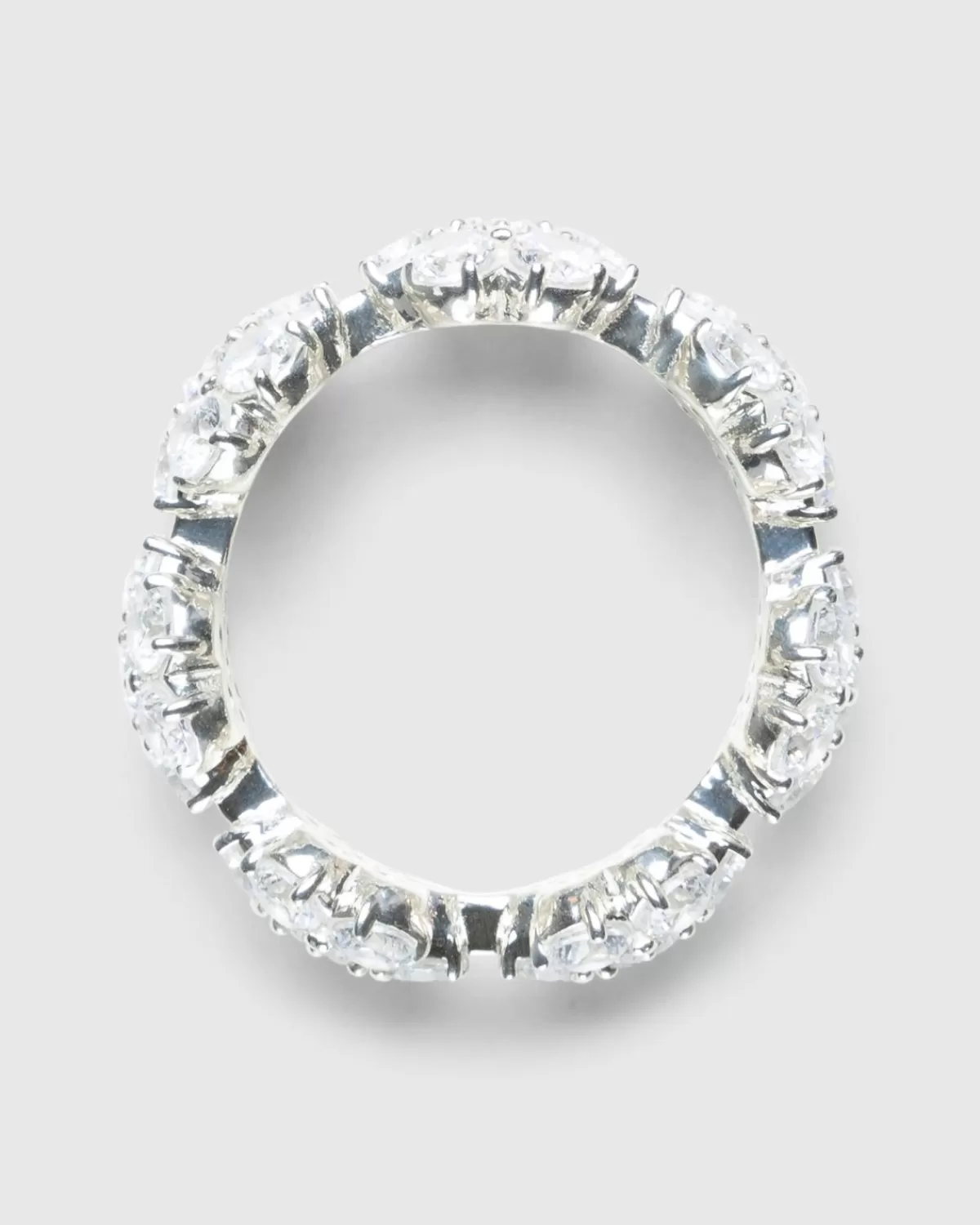 Männer Hatton Labs Daisy Eternity Ring Silber/Weis