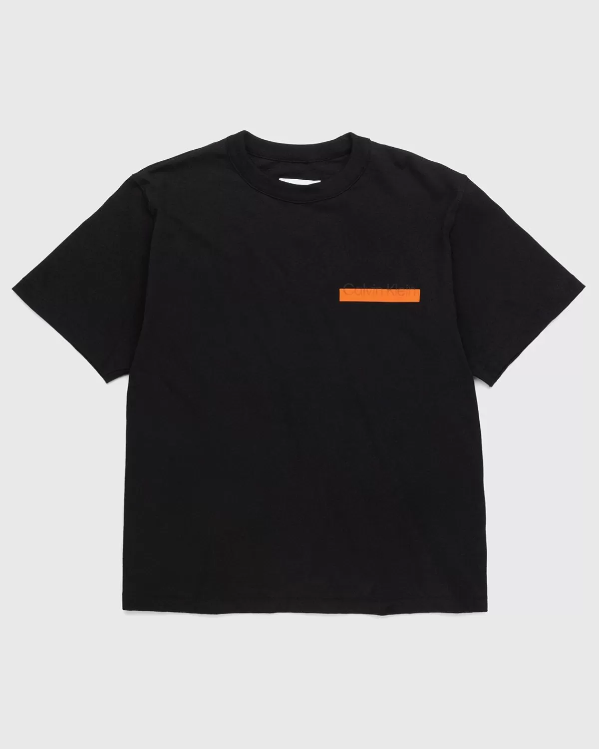 Männer Heron Preston X Calvin Klein Herren-Logo-T-Shirt Schwarz