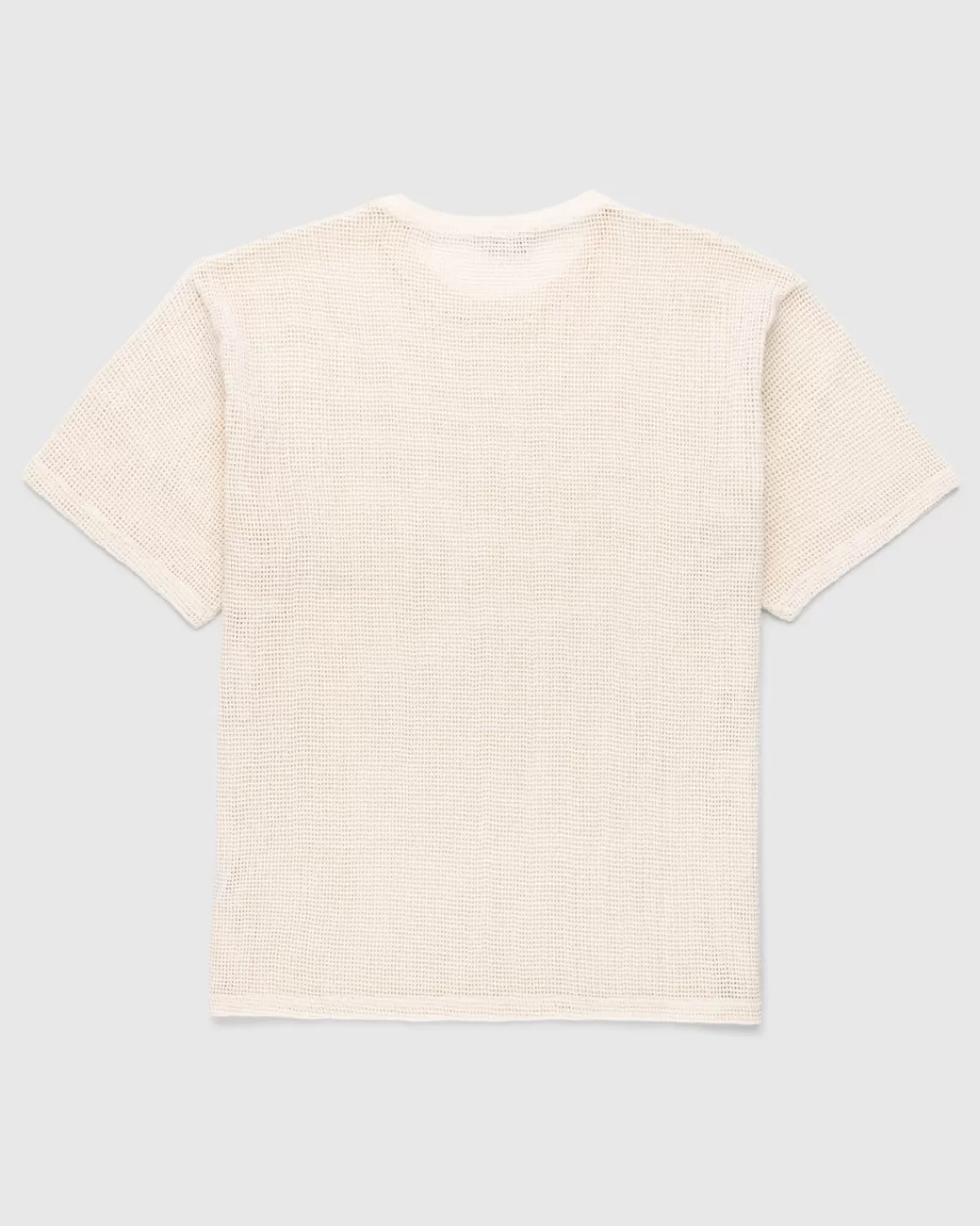 Männer Highsnobiety Baumwoll-Mesh-Strick-T-Shirt Beige