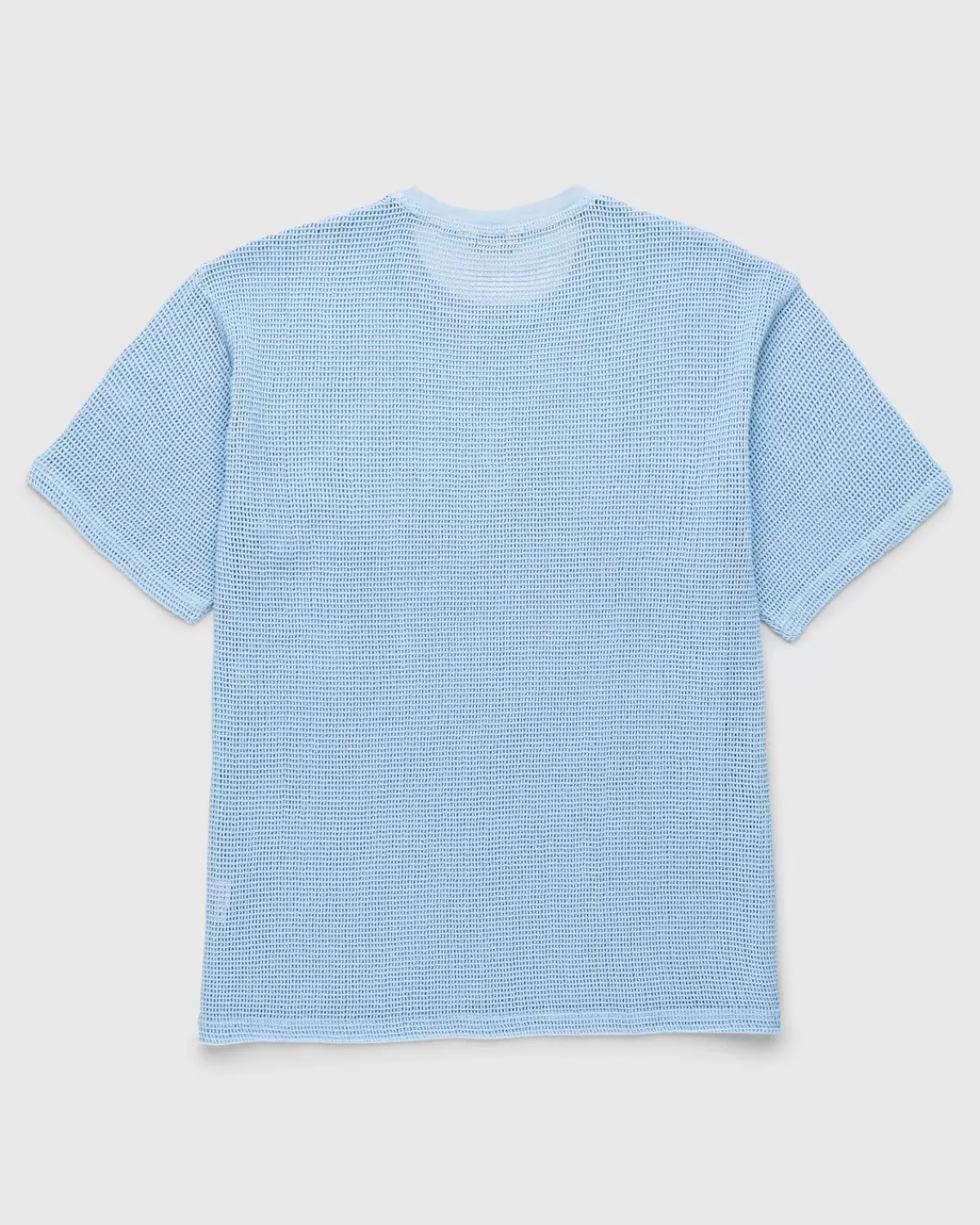 Männer Highsnobiety Baumwoll-Mesh-Strick-T-Shirt Blau