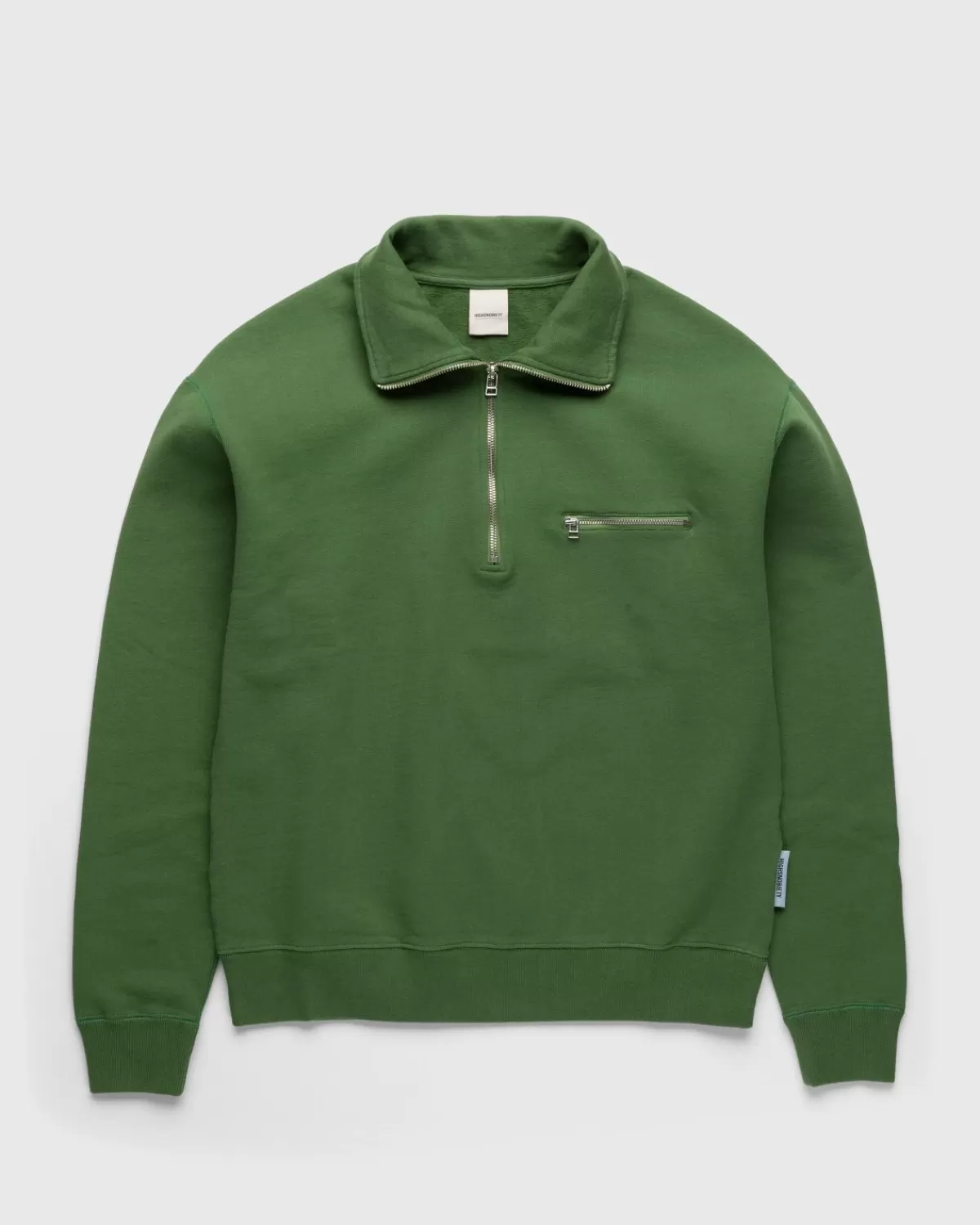 Männer Highsnobiety Classic Quarter Zip Fleece Olive