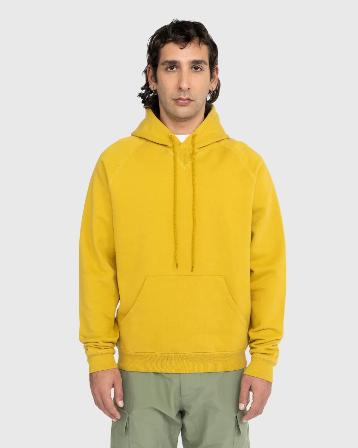 Männer Highsnobiety Heavy Fleece Hoodie Senf