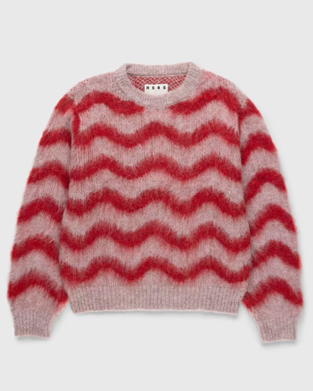 Alpaka Fuzzy Wave Pullover Blassrosa/Rot>Highsnobiety HS05 Online