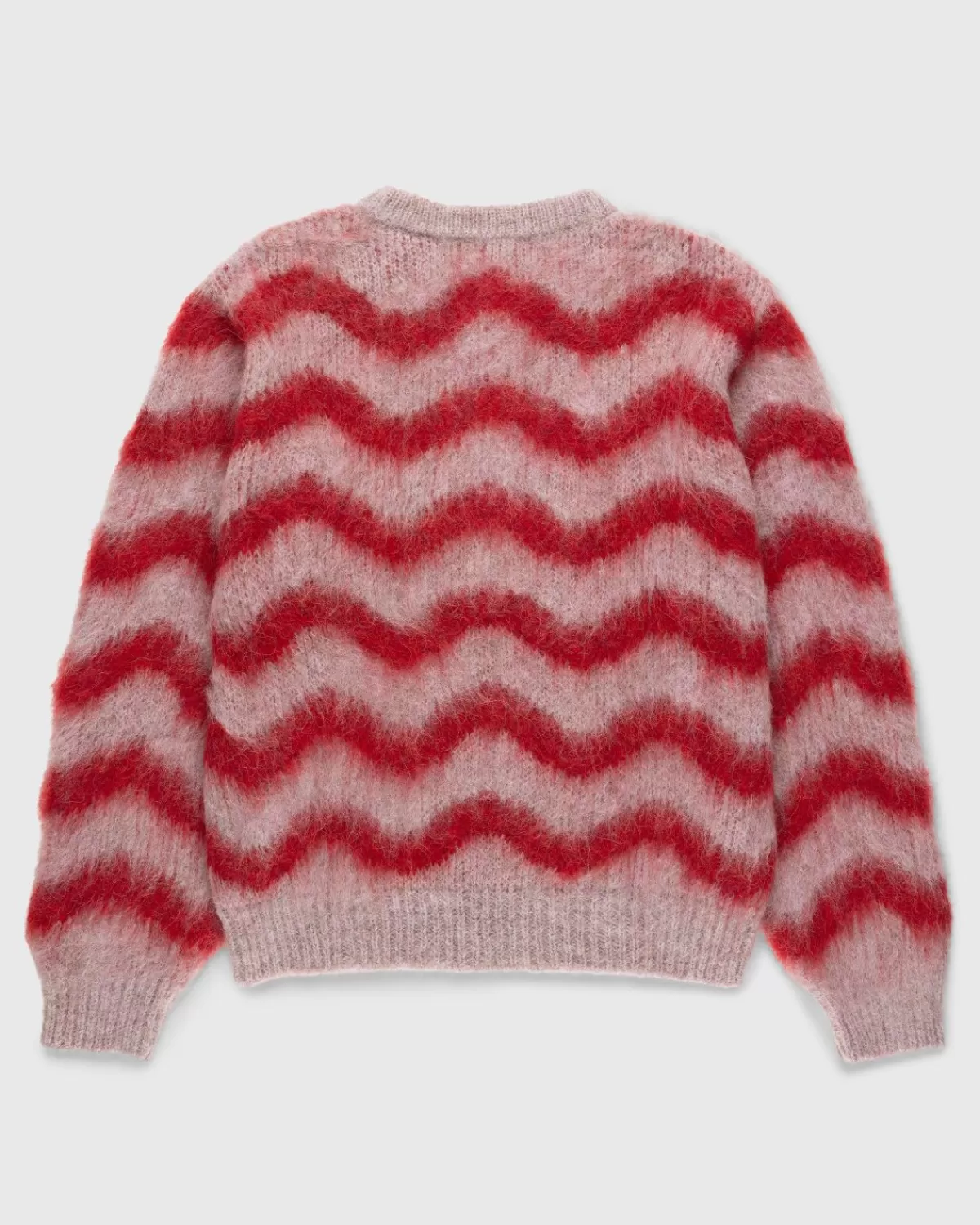 Alpaka Fuzzy Wave Pullover Blassrosa/Rot>Highsnobiety HS05 Online