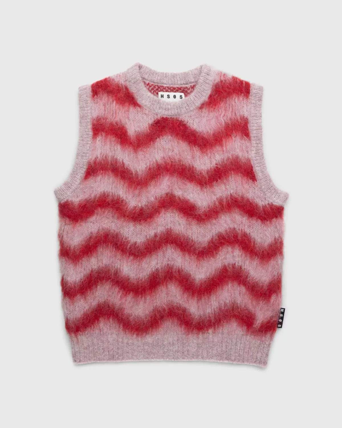 Alpaka Fuzzy Wave Pullover Weste Blassrosa/Rot>Highsnobiety HS05 Flash Sale