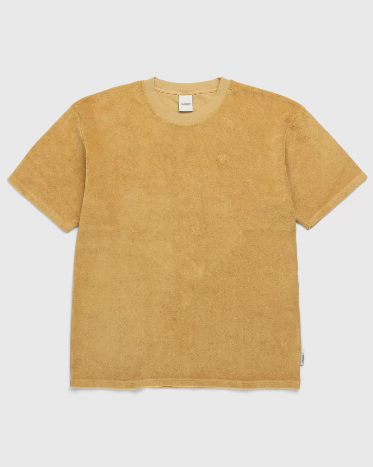 Männer Highsnobiety Hs Logo Reverse Terry T-Shirt Braun