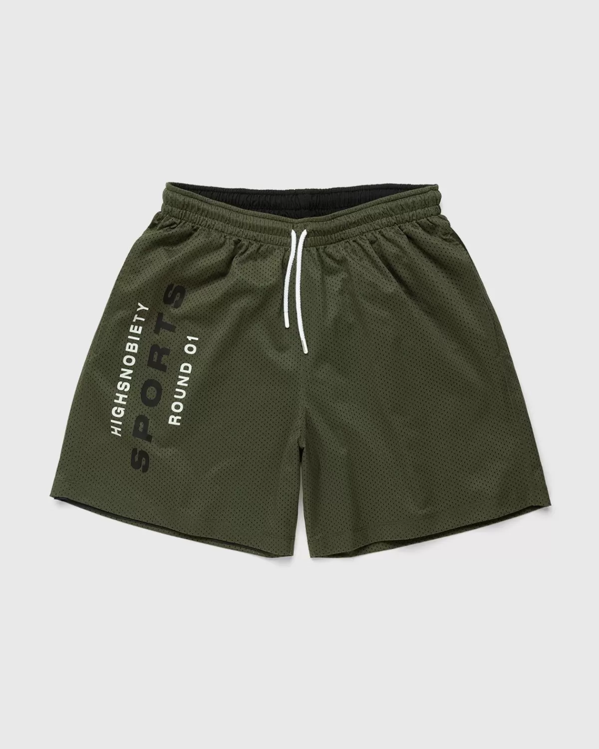 Hs Sports Reversible Mesh Shorts Schwarz/Khaki>Highsnobiety Store