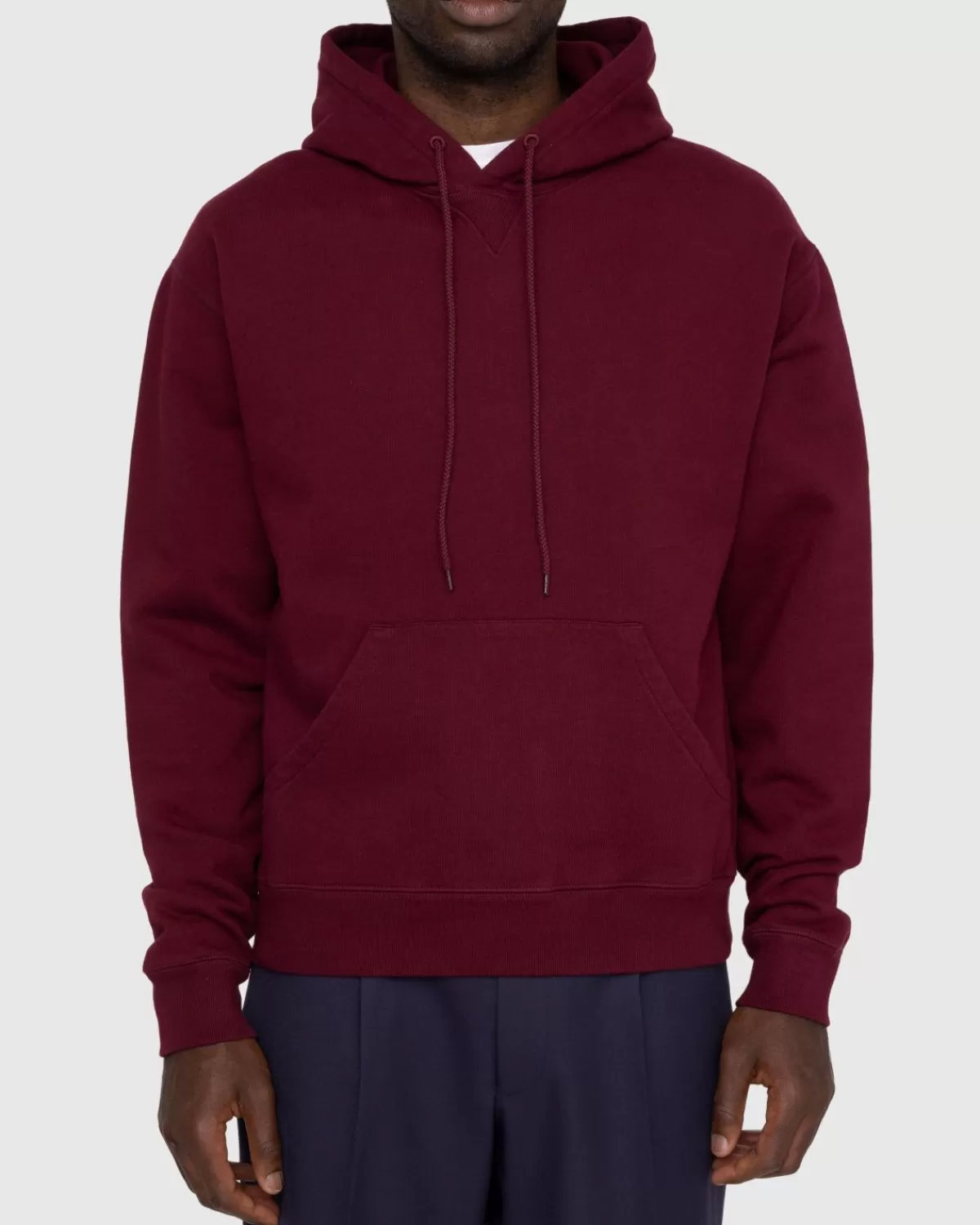 Männer Highsnobiety Klassischer Fleece-Hoodie Bordeaux