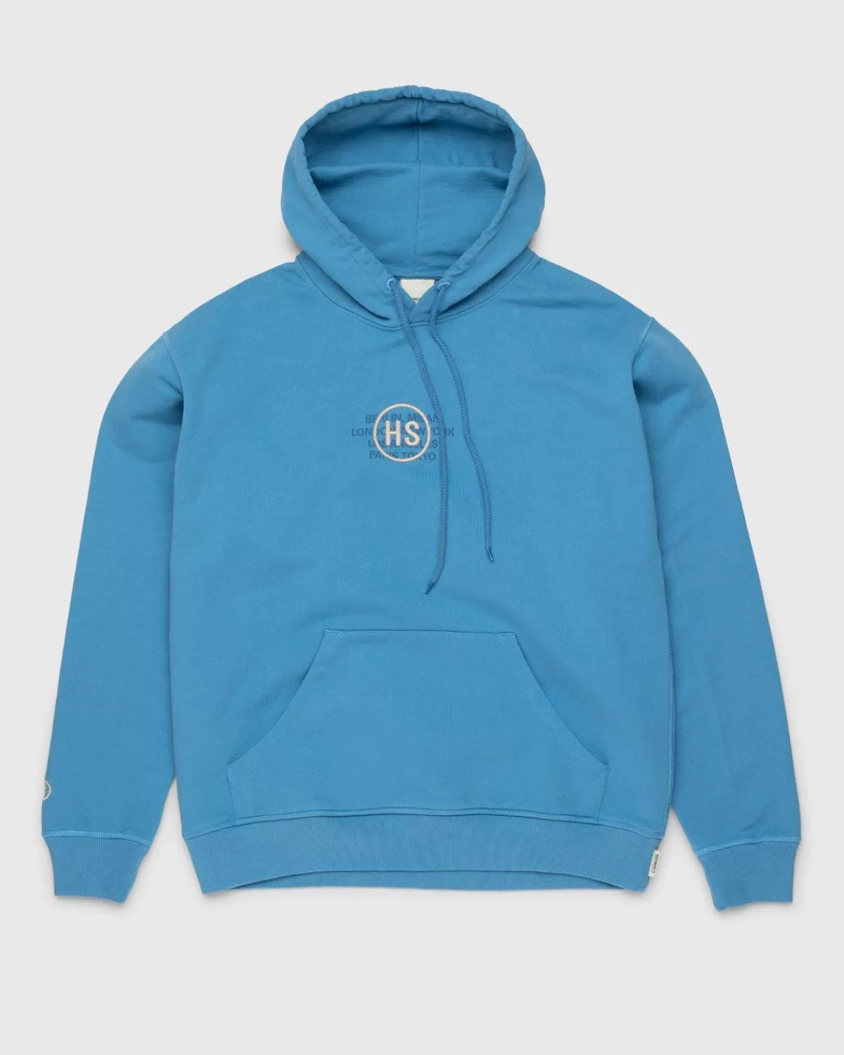 Männer Highsnobiety Logo Hoodie Blau