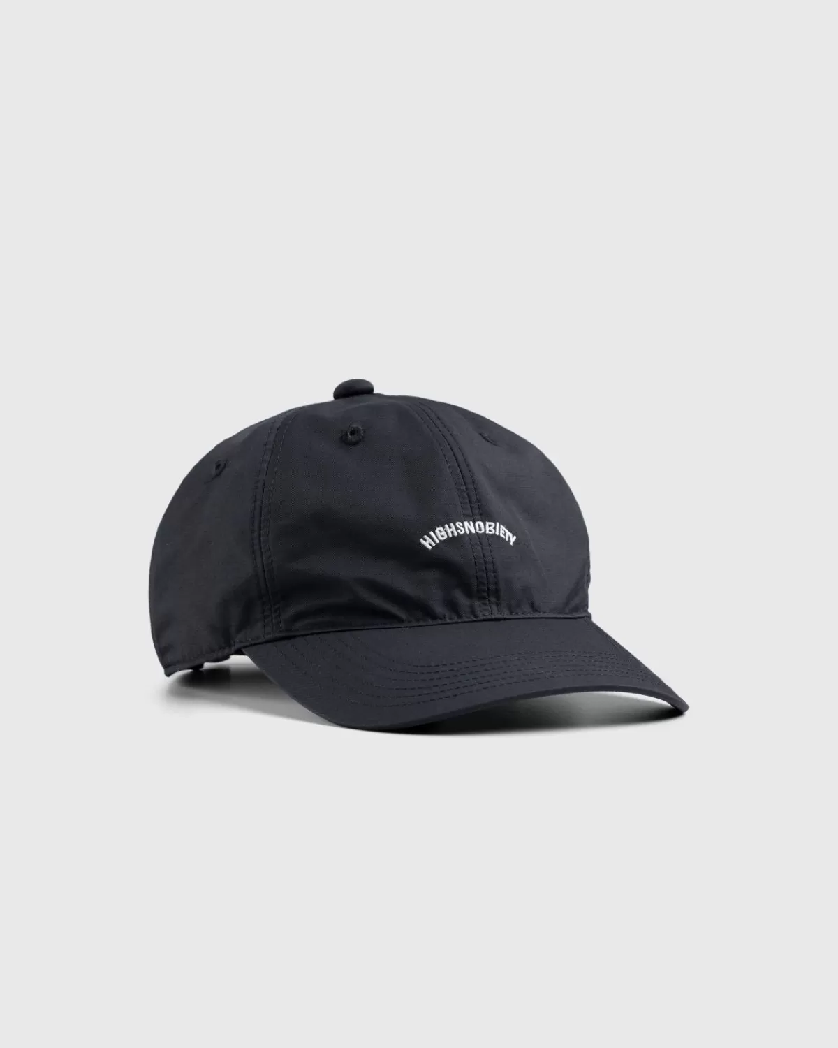 Männer Highsnobiety Logo-Cap Aus Geburstetem Nylon In Schwarz