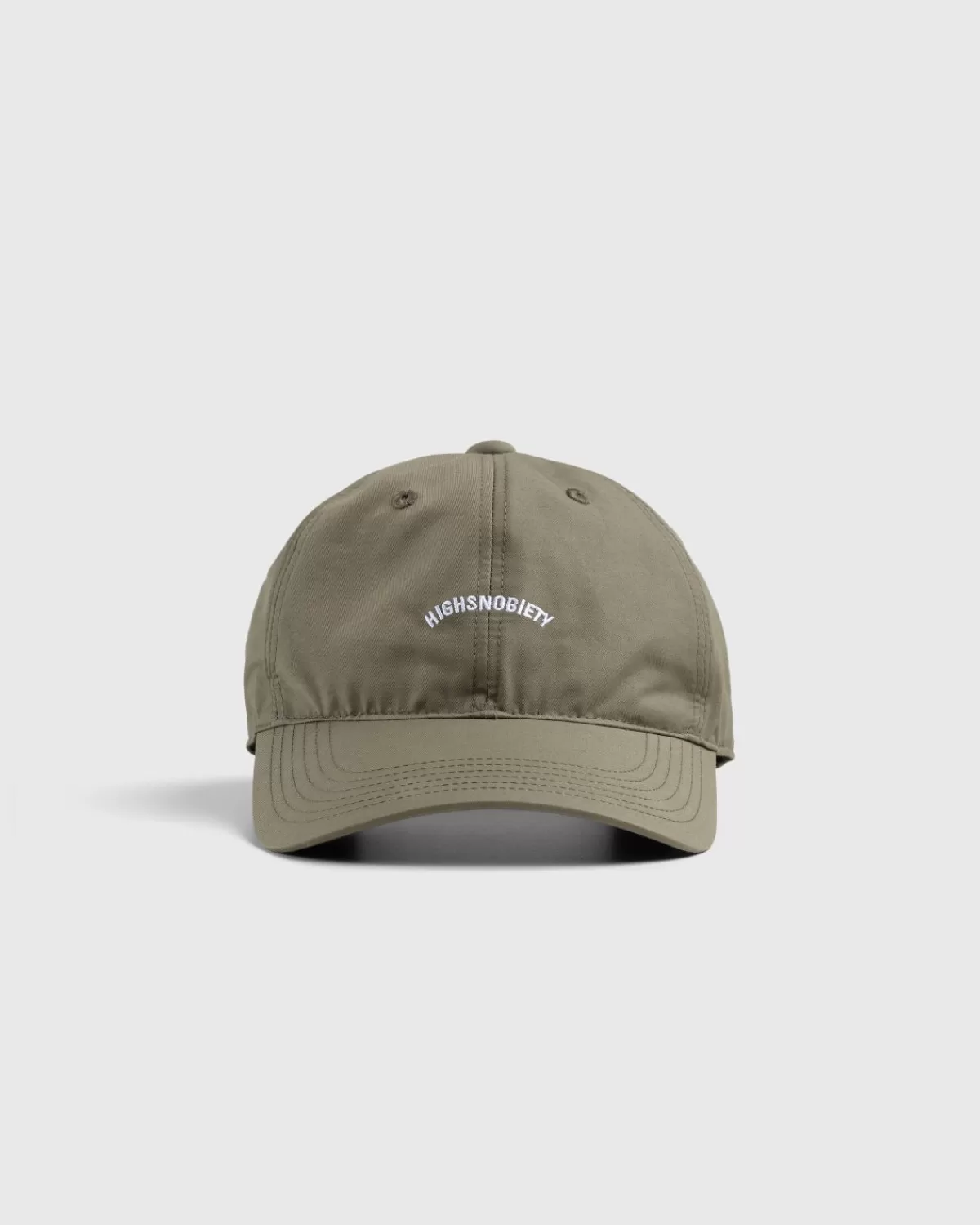 Männer Highsnobiety Logo-Cap Aus Geburstetem Nylon Olive