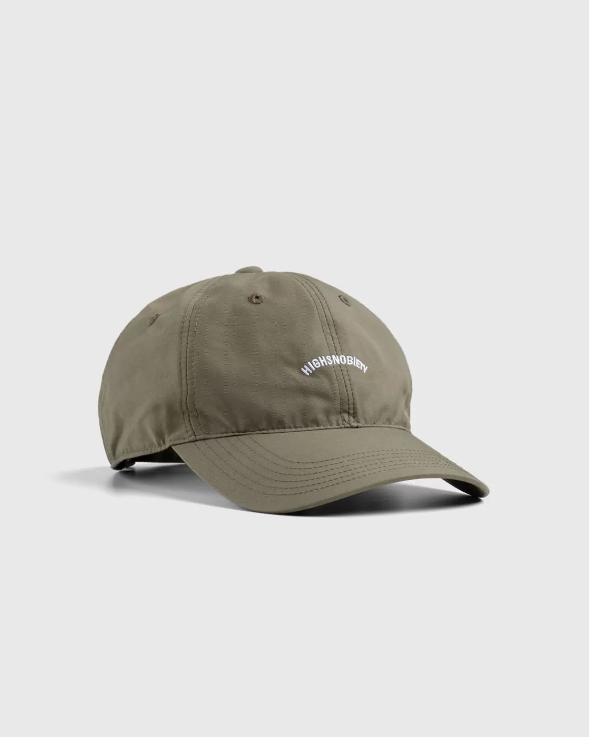 Männer Highsnobiety Logo-Cap Aus Geburstetem Nylon Olive