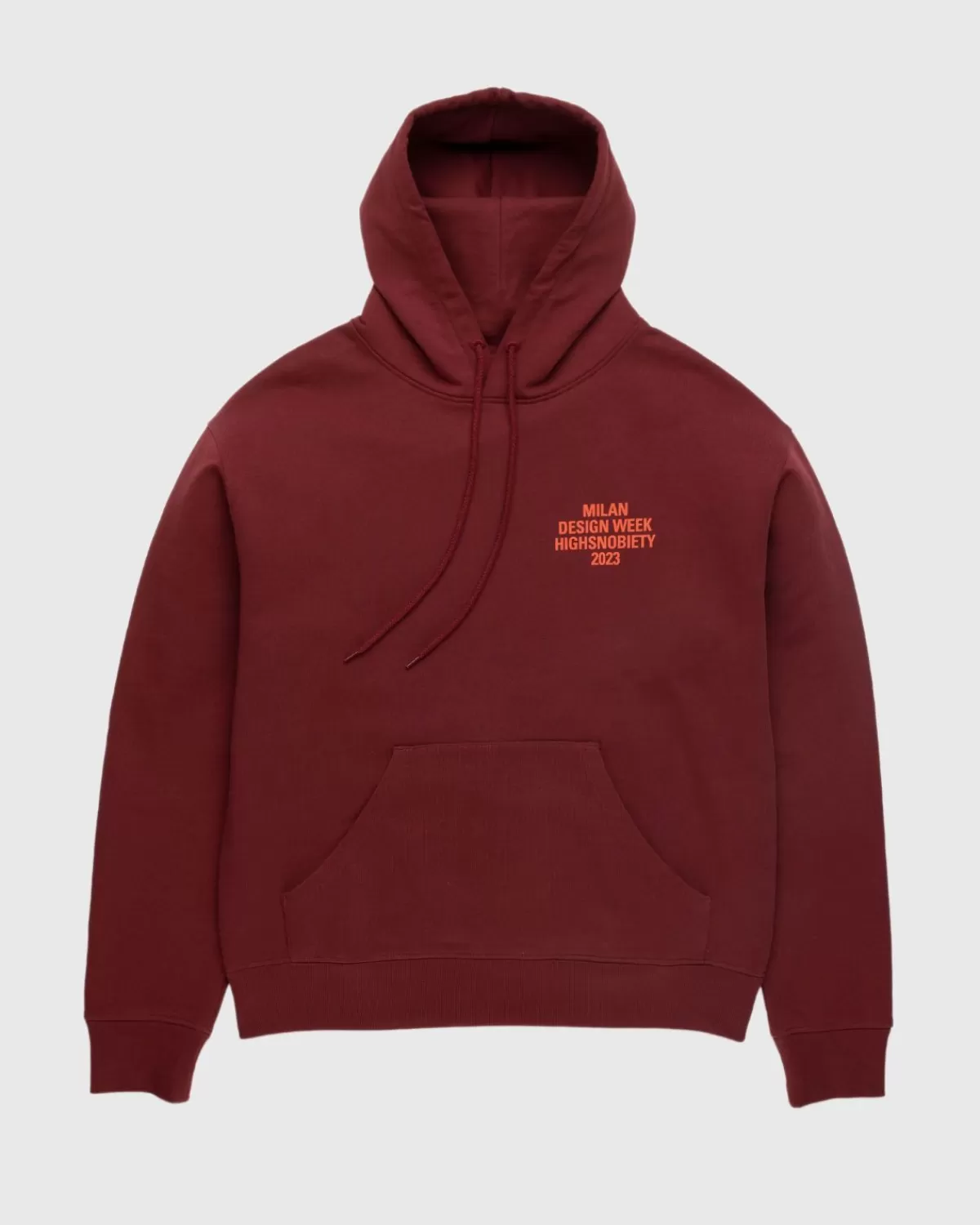 Männer Highsnobiety Milano Design Week Graphic Hoodie Burgund