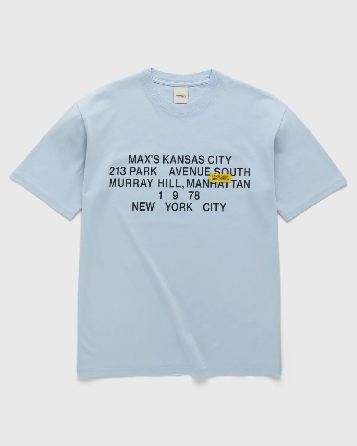 Männer Highsnobiety New York Line Kurzarmtrikot Hellblau