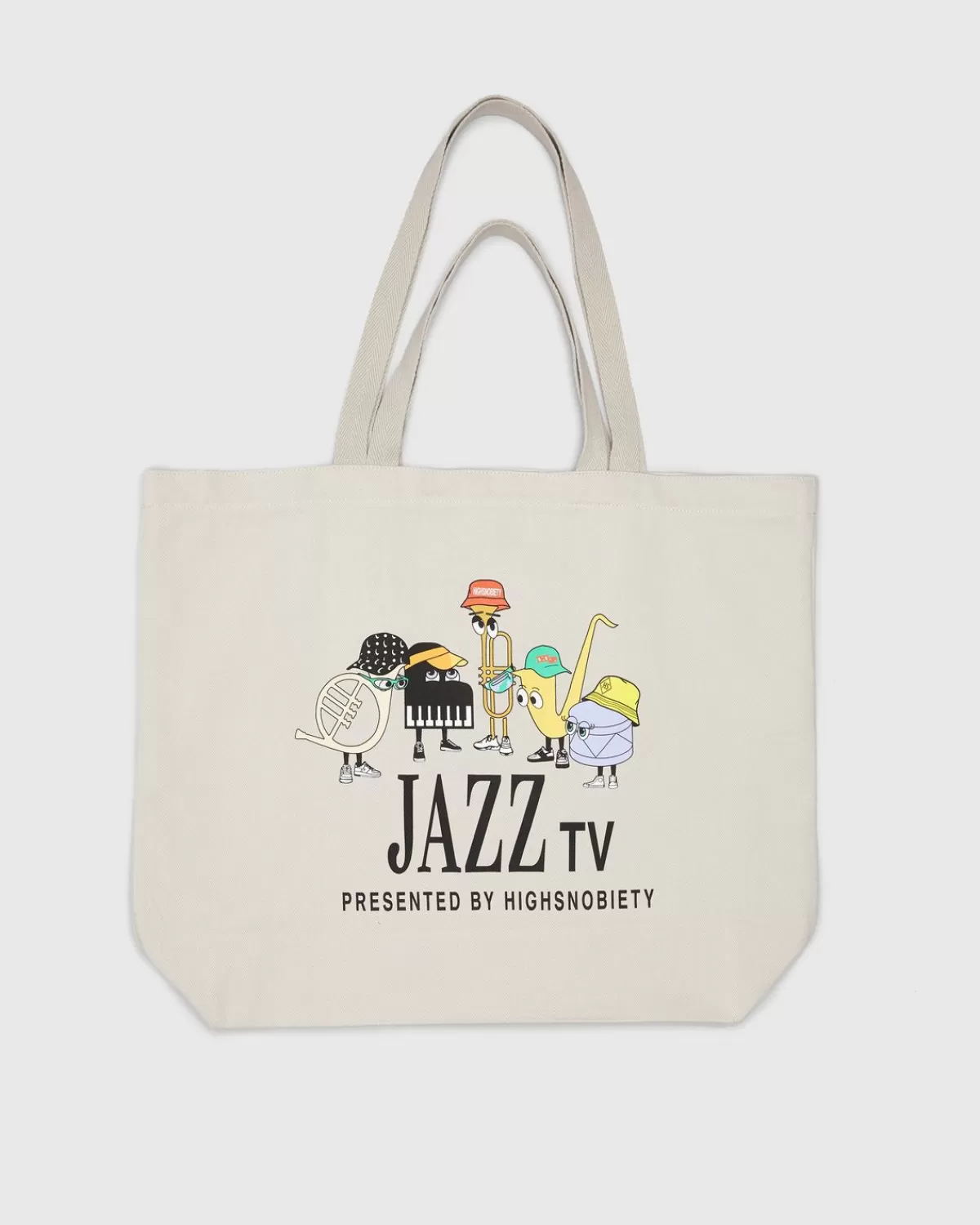 Männer Highsnobiety Newport Jazz Logo Tote Beige