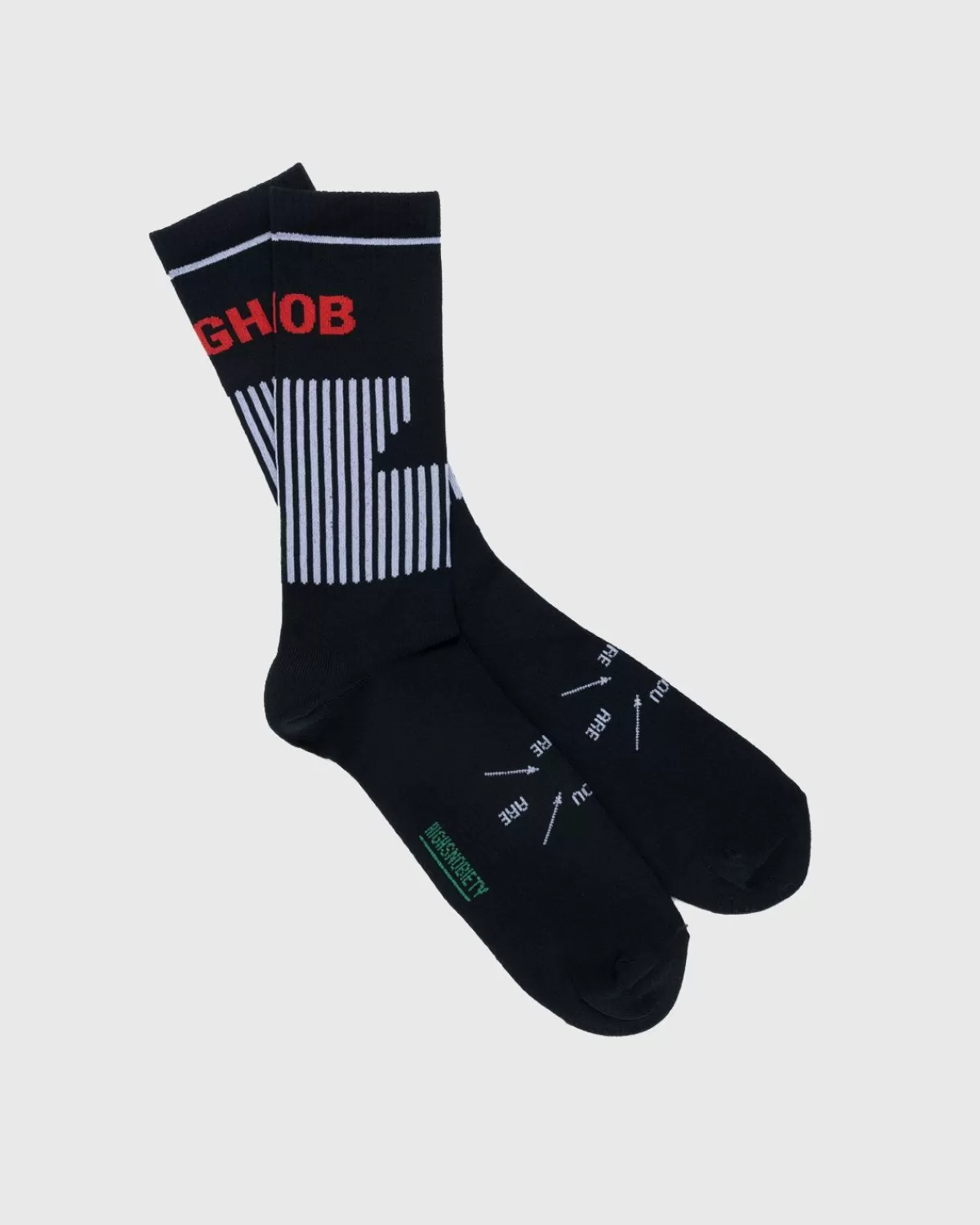 Männer Highsnobiety Performance Logo Socken Schwarz