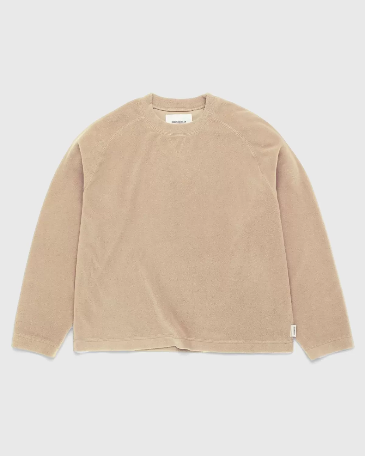 Polarfleece-Raglanpullover Beige>Highsnobiety Shop