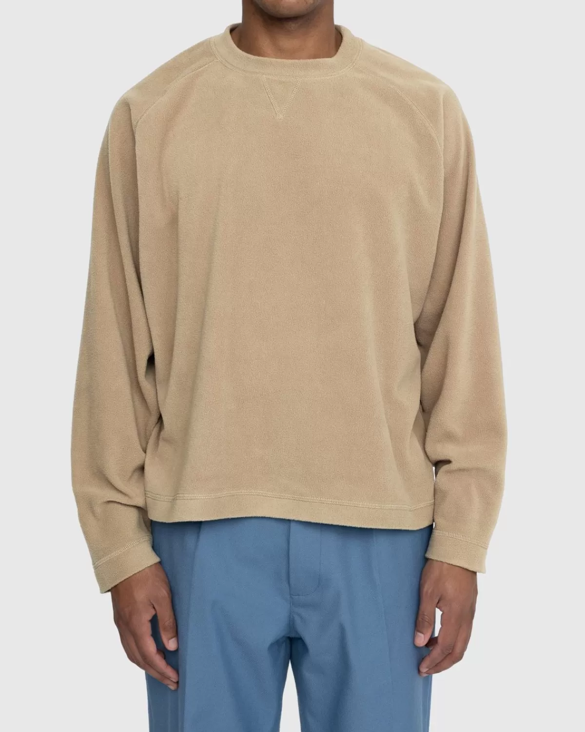 Polarfleece-Raglanpullover Beige>Highsnobiety Shop