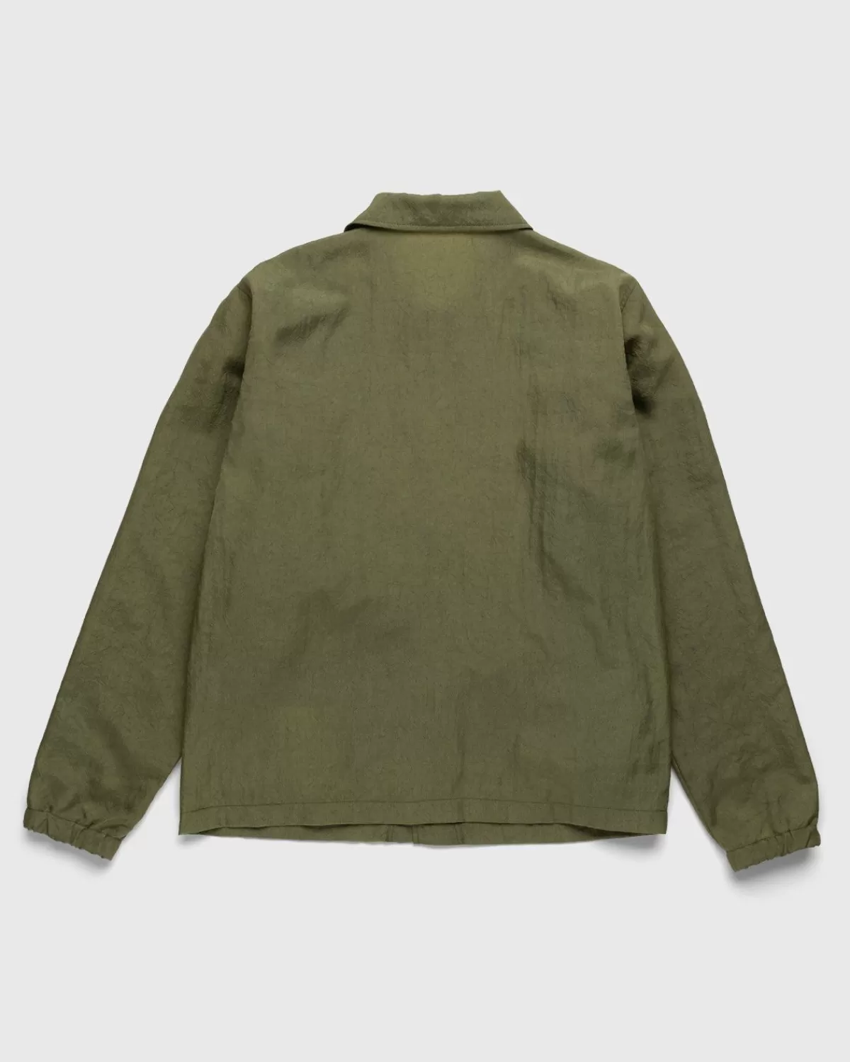 Stonewashed-Nylon-Coach-Jacke Oliv>Highsnobiety Best Sale