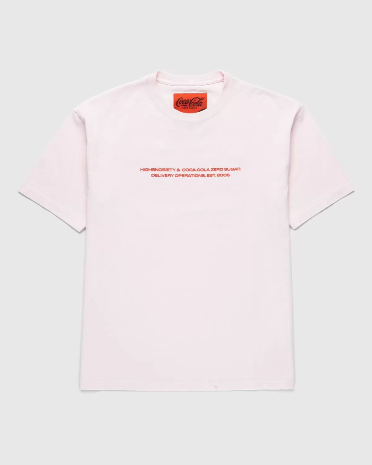 Männer Highsnobiety X Coca-Cola Zero Sugar Kurzarm-T-Shirt Pink