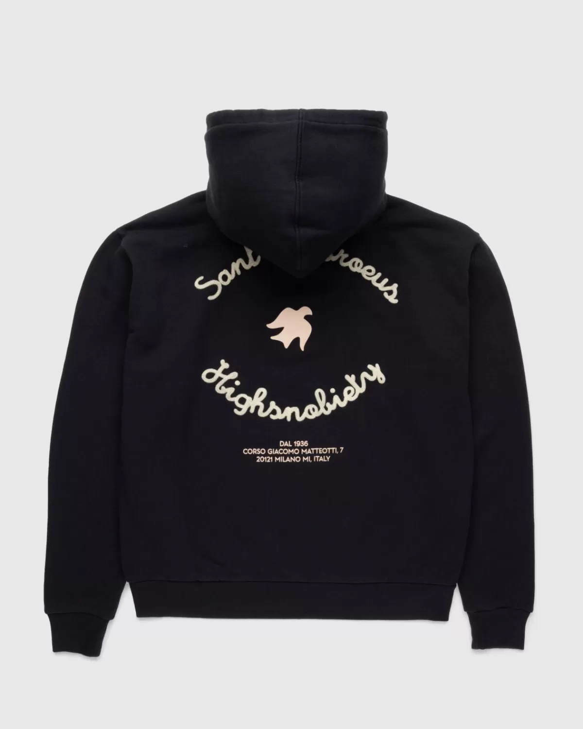 X Sant Ambroeus Kapuzenpullover Schwarz>Highsnobiety Clearance