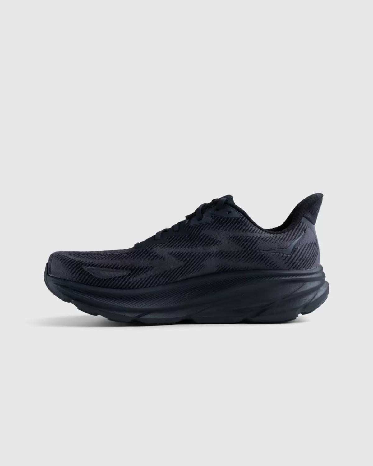 Männer HOKA Clifton 9 Wide Schwarz/Schwarz