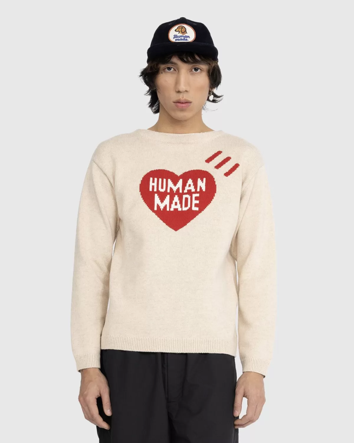 Herzstrickpullover Beige>Human Made Flash Sale