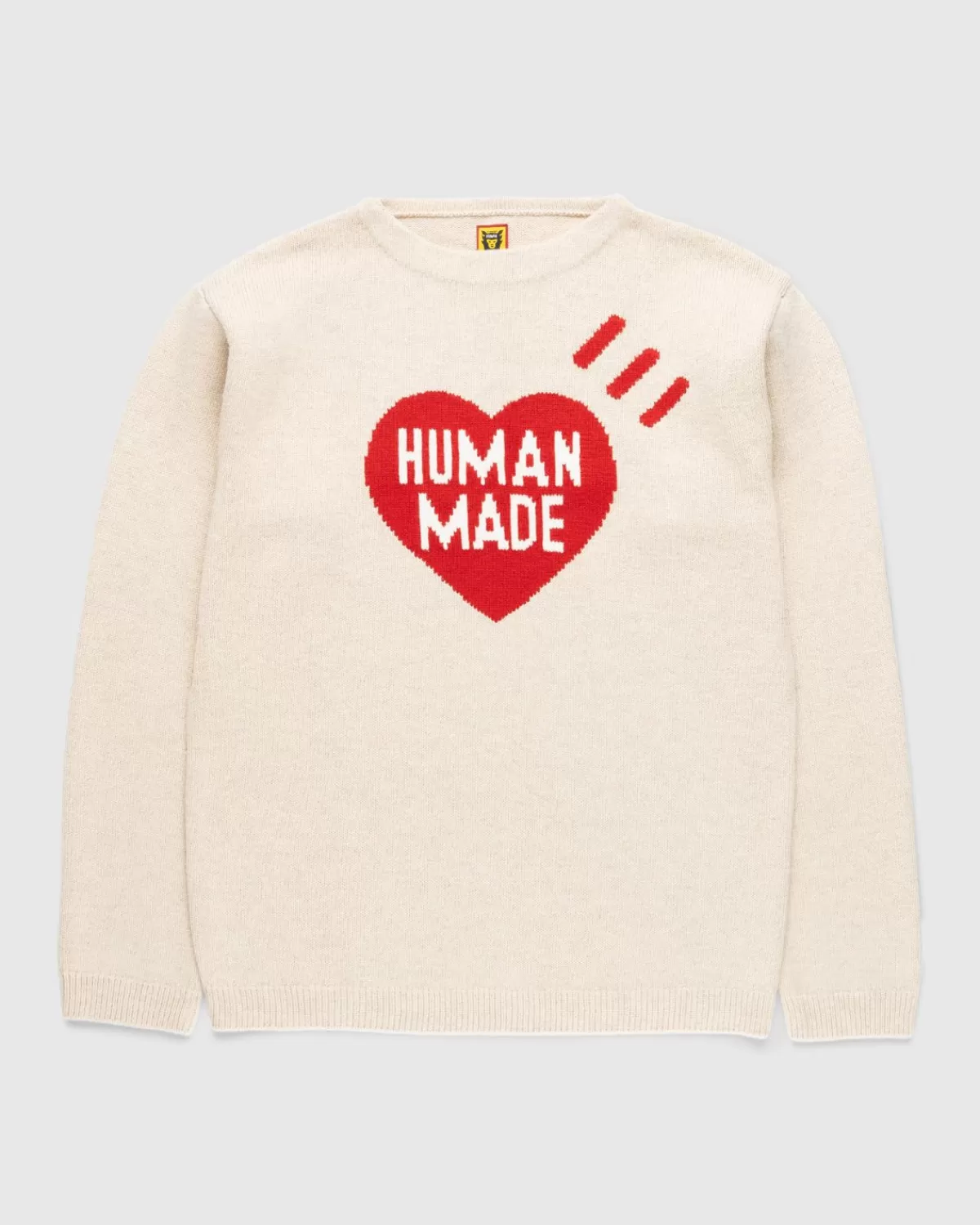 Herzstrickpullover Beige>Human Made Flash Sale