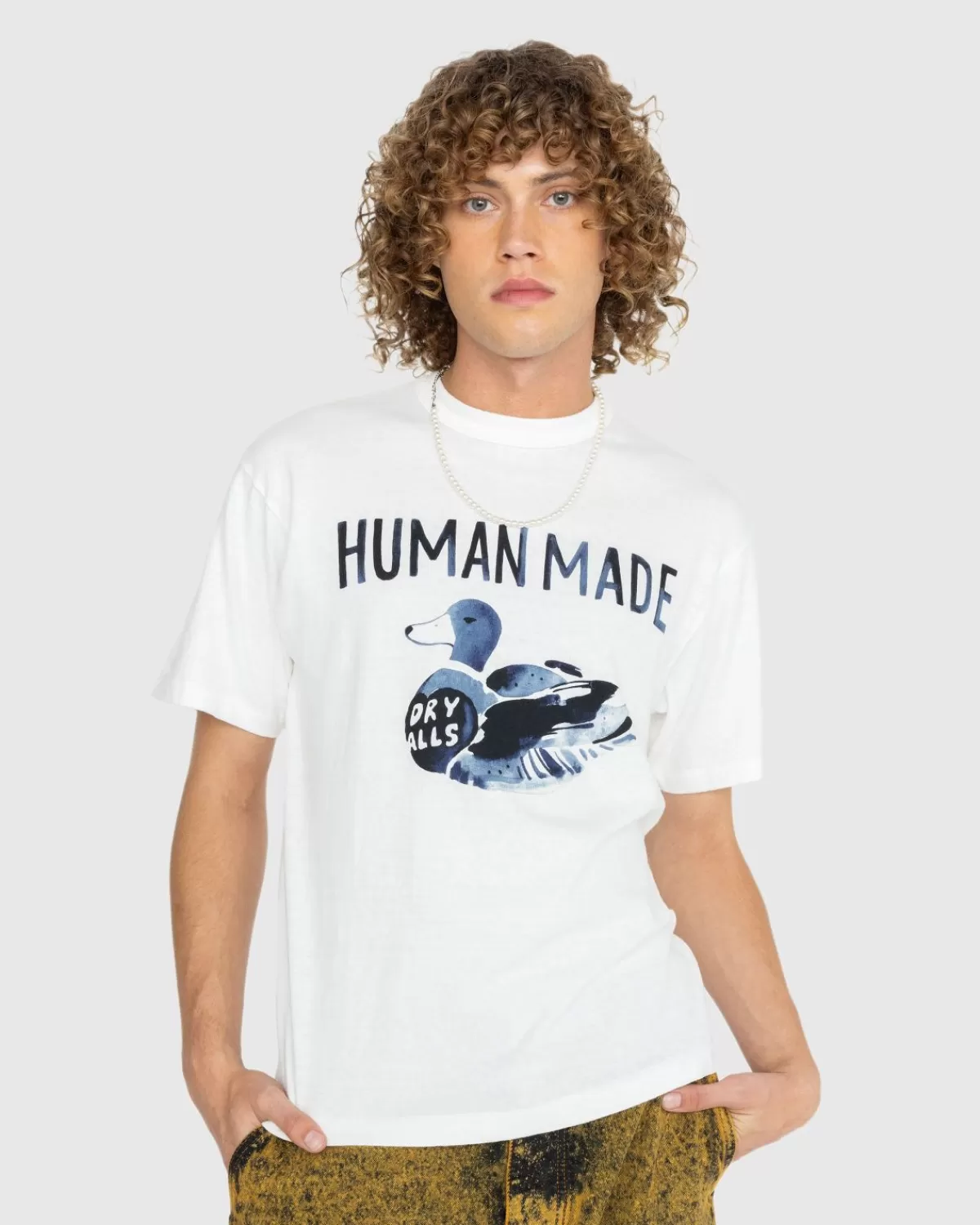 Männer Human Made Ningen-Sei Grafik-T-Shirt Weis