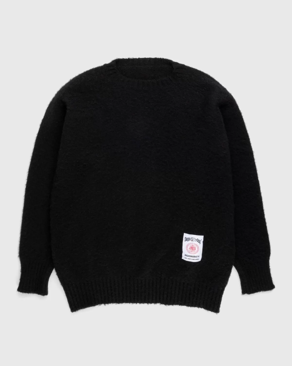 X Highsnobiety Shaggy Dog Solid Sweater Schwarz>J. Press Fashion