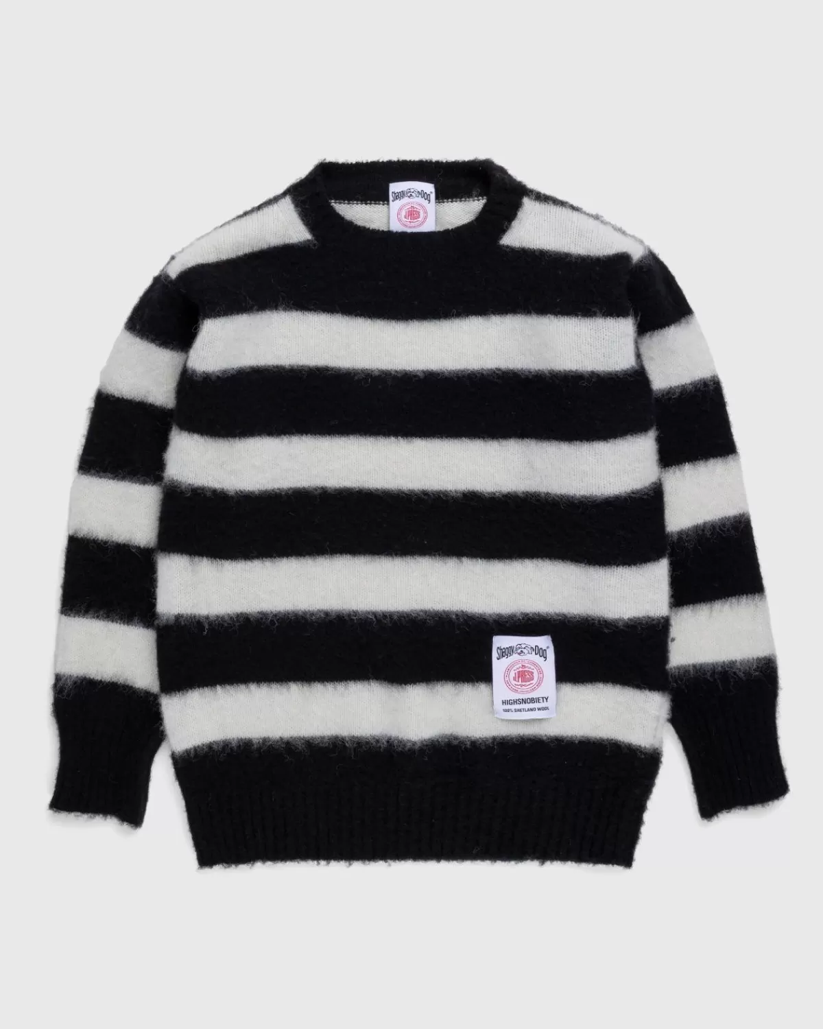 X Highsnobiety Shaggy Dog Stripe Sweater Schwarz/Creme>J. Press Online