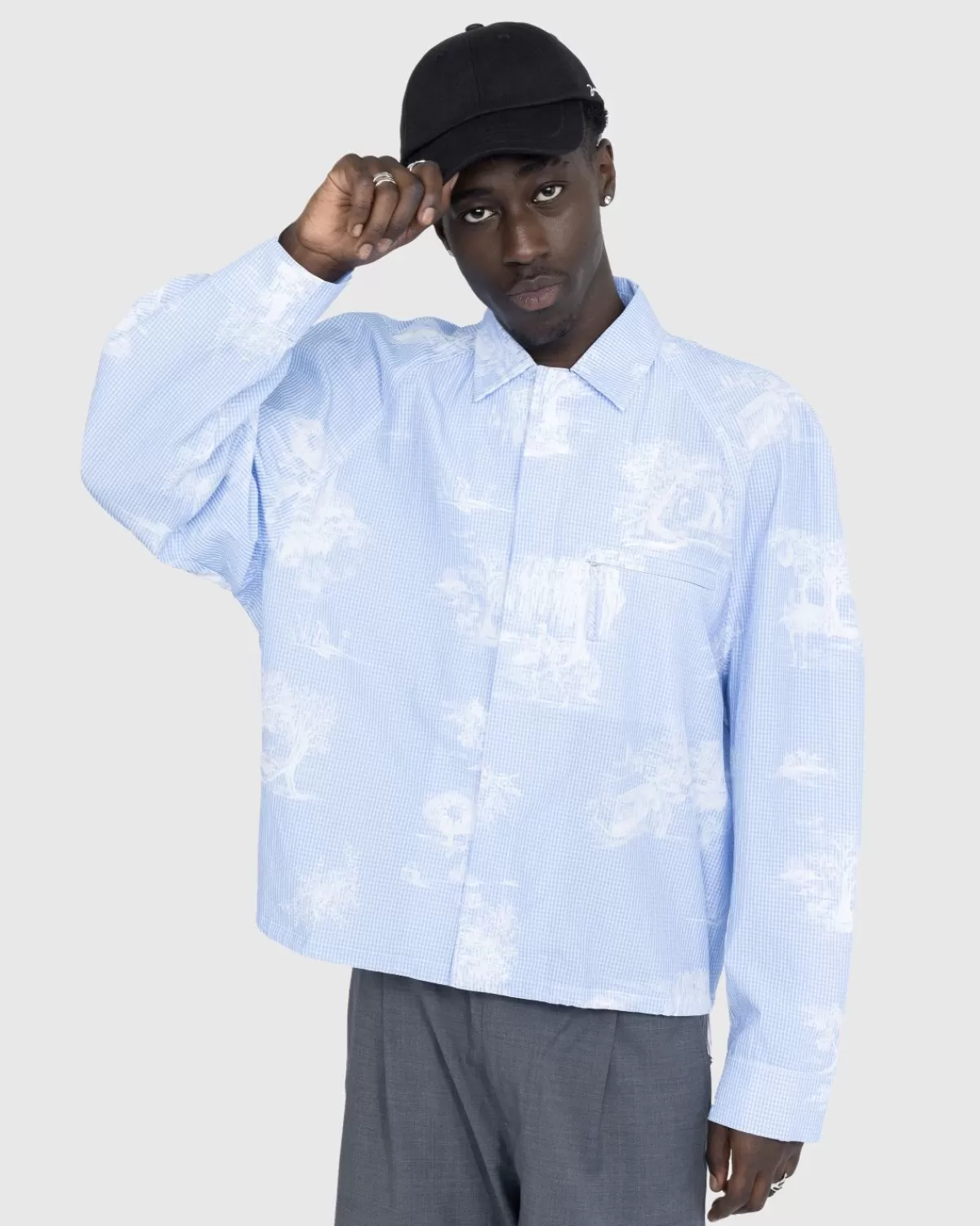 La Chemise Criollo Print Toile De Jouy Blau>JACQUEMUS Best