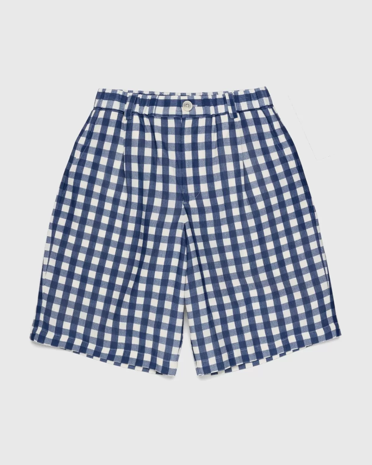 Le Short Gelati Navy Checks>JACQUEMUS Cheap