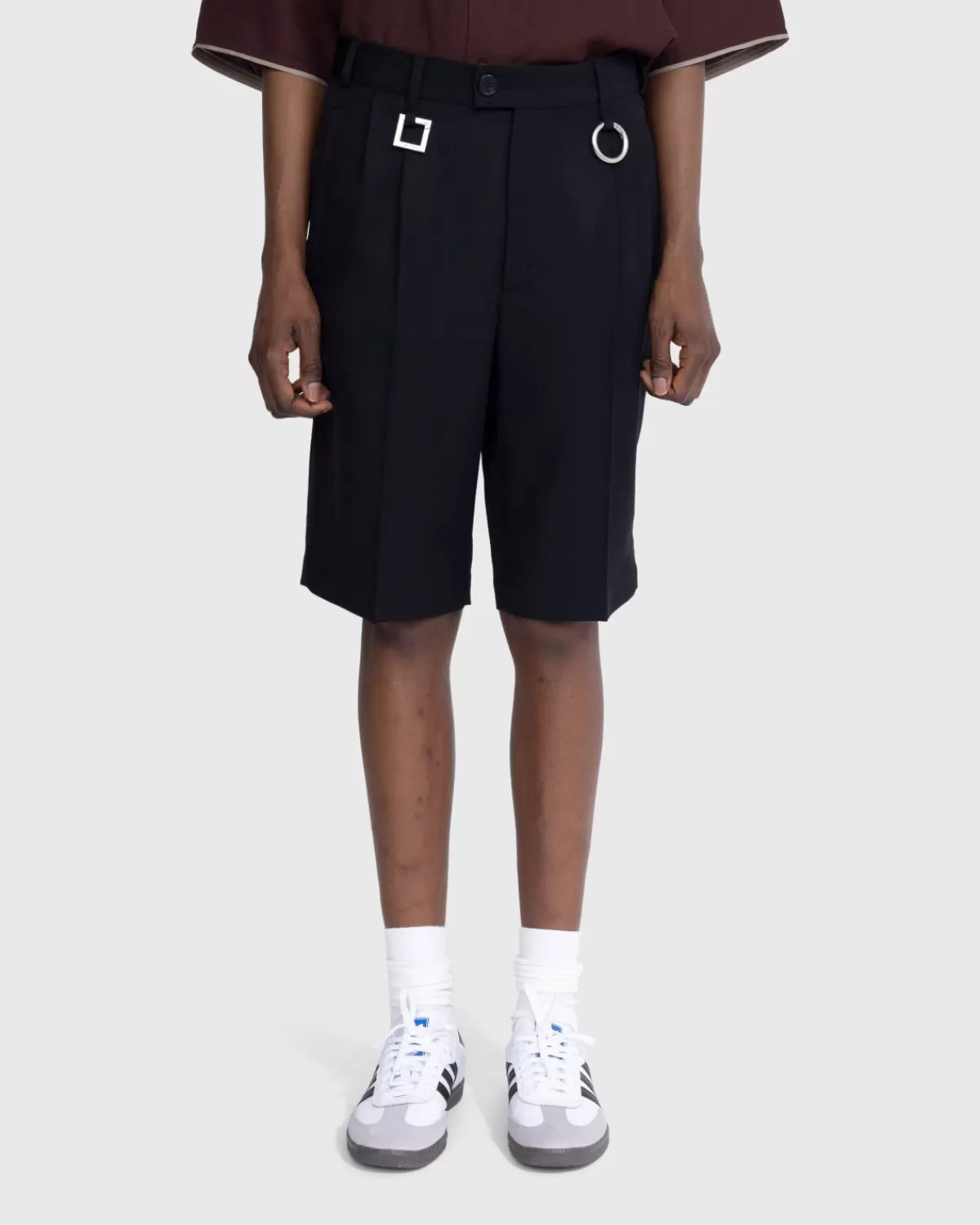 Le Short Rond Carre Schwarz>JACQUEMUS Best