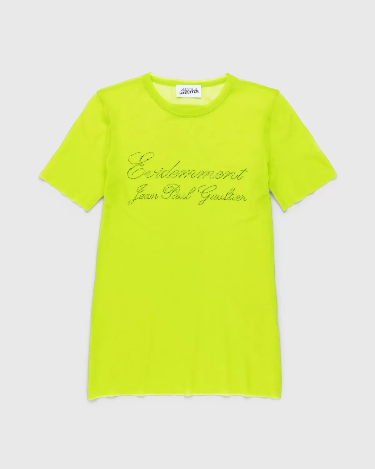 Männer Jean Paul Gaultier Evidemment Tull T-Shirt Limettengrun