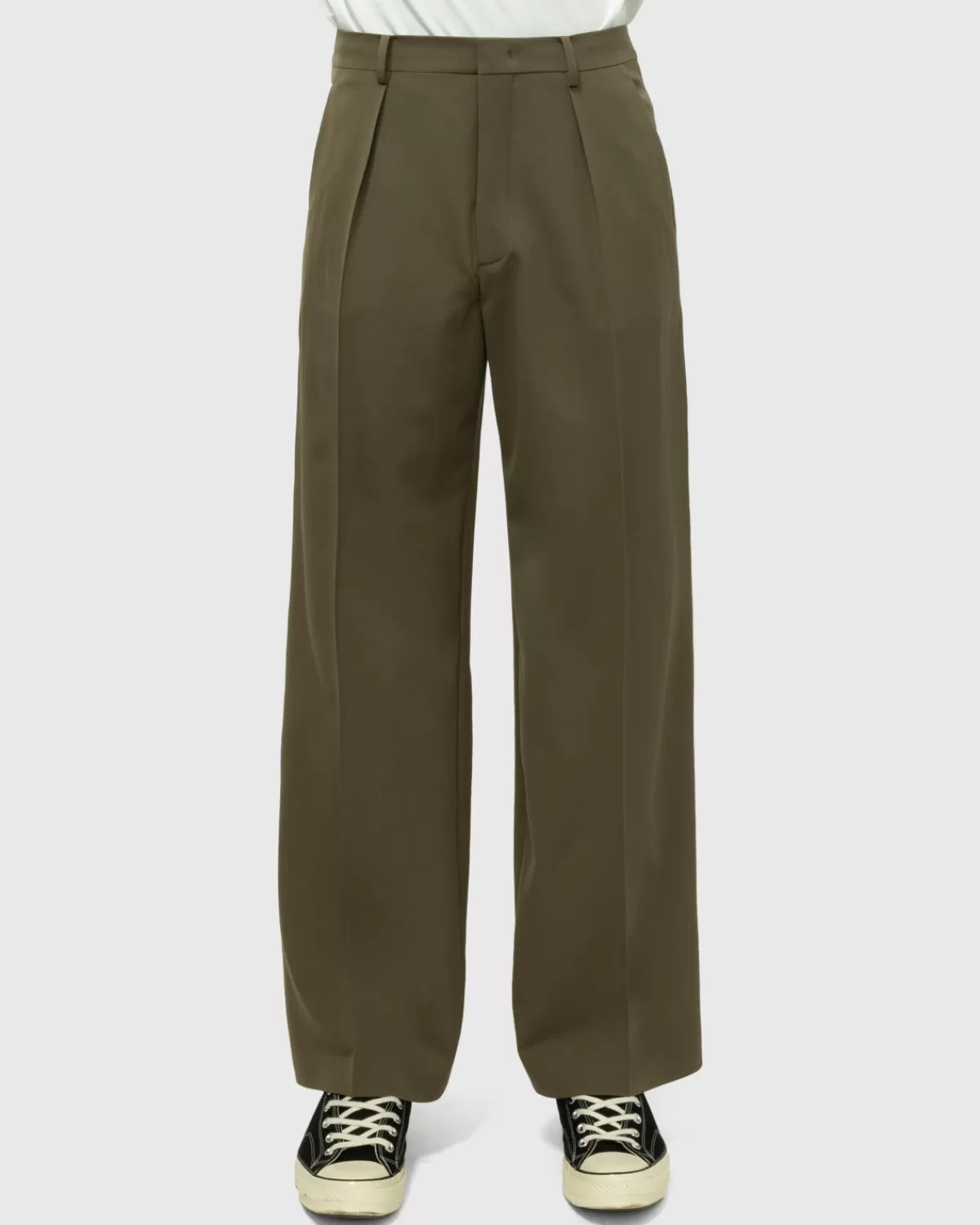 Klassische Gewebte Hose Khaki>Jean Paul Gaultier New