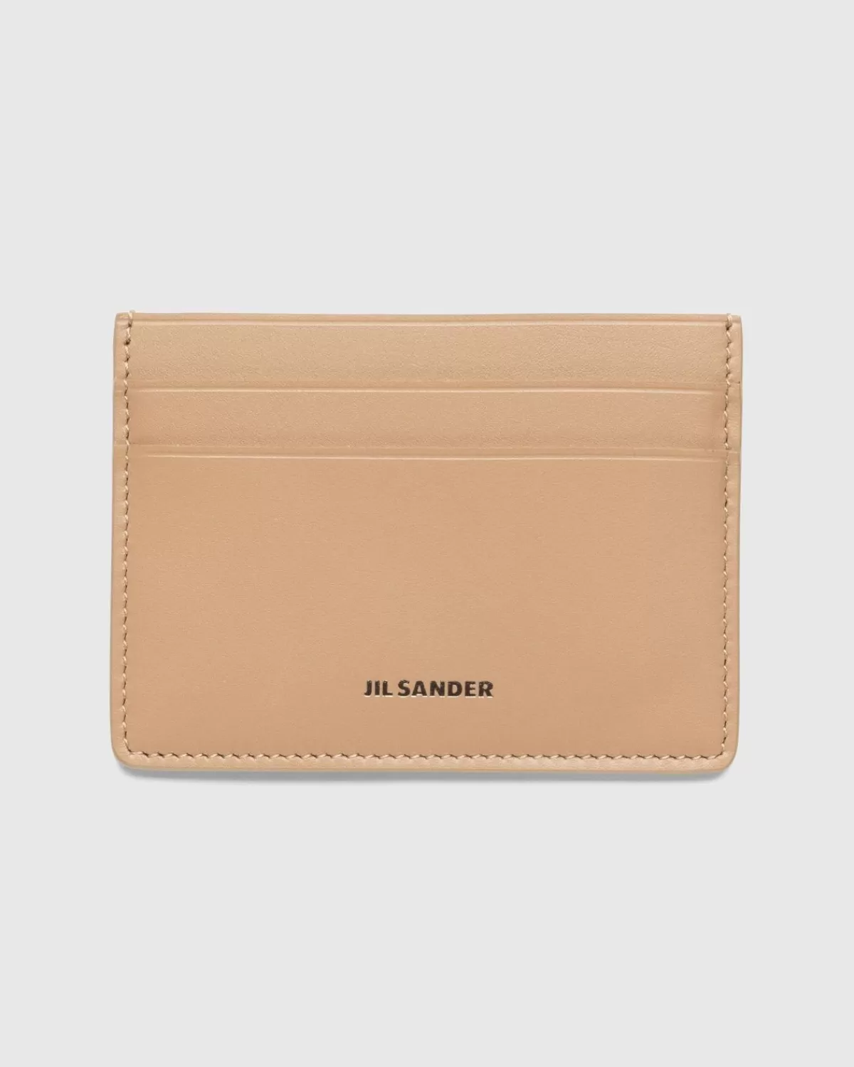 Männer Jil Sander Kartenetui Aus Leder, Ton