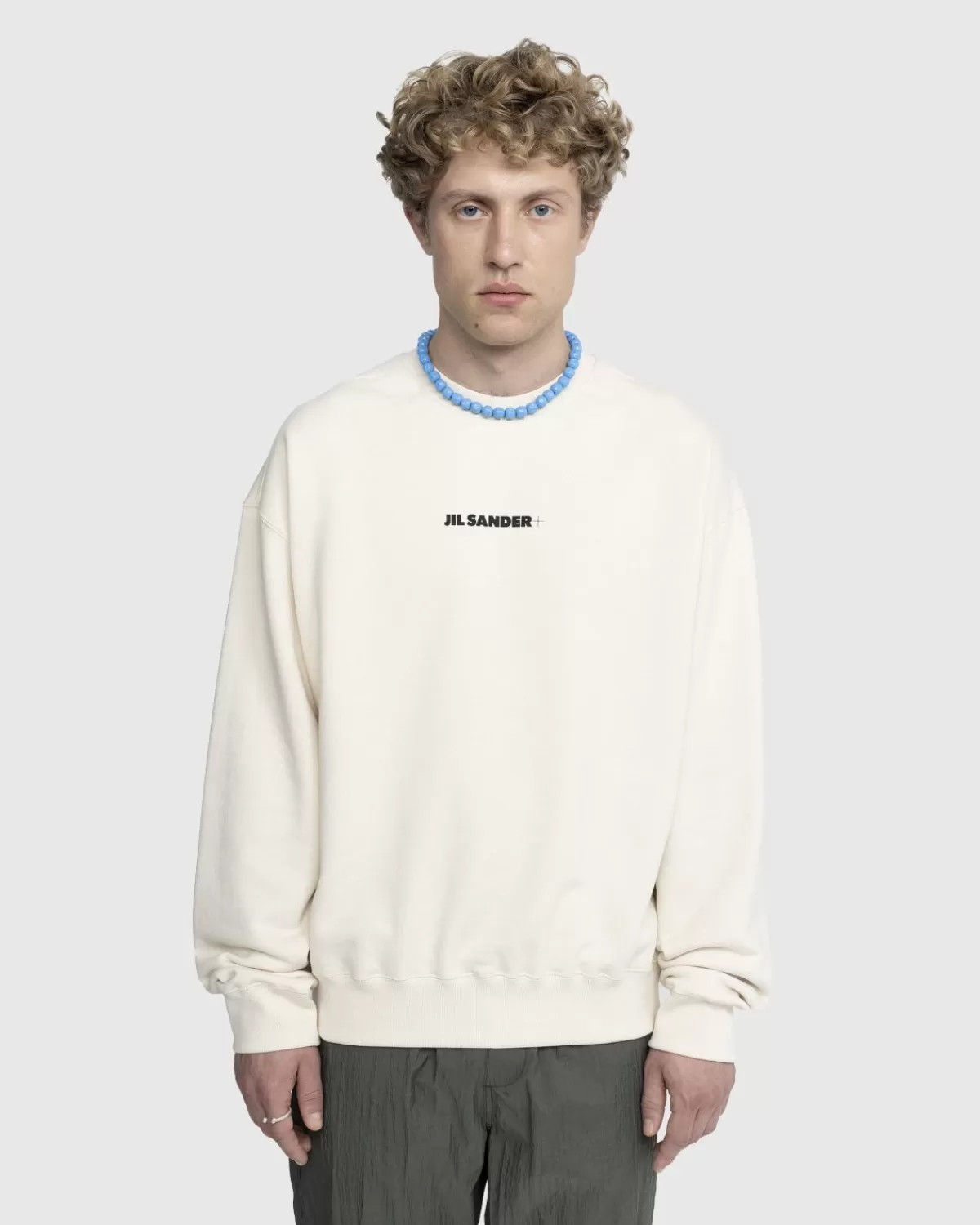 Männer Jil Sander Logo-Sweatshirt Beige