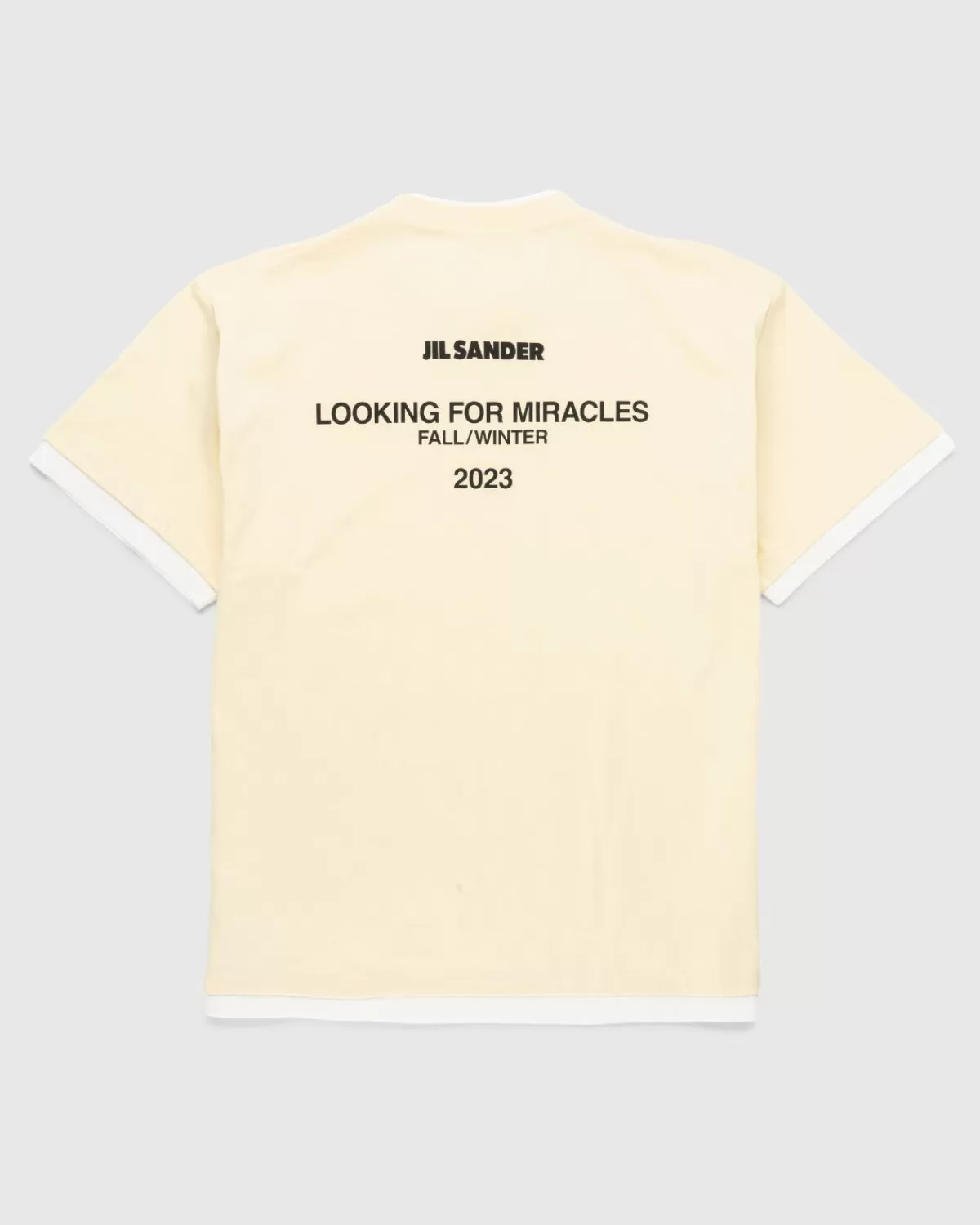 Männer Jil Sander Looking For Miracles T-Shirt Bone