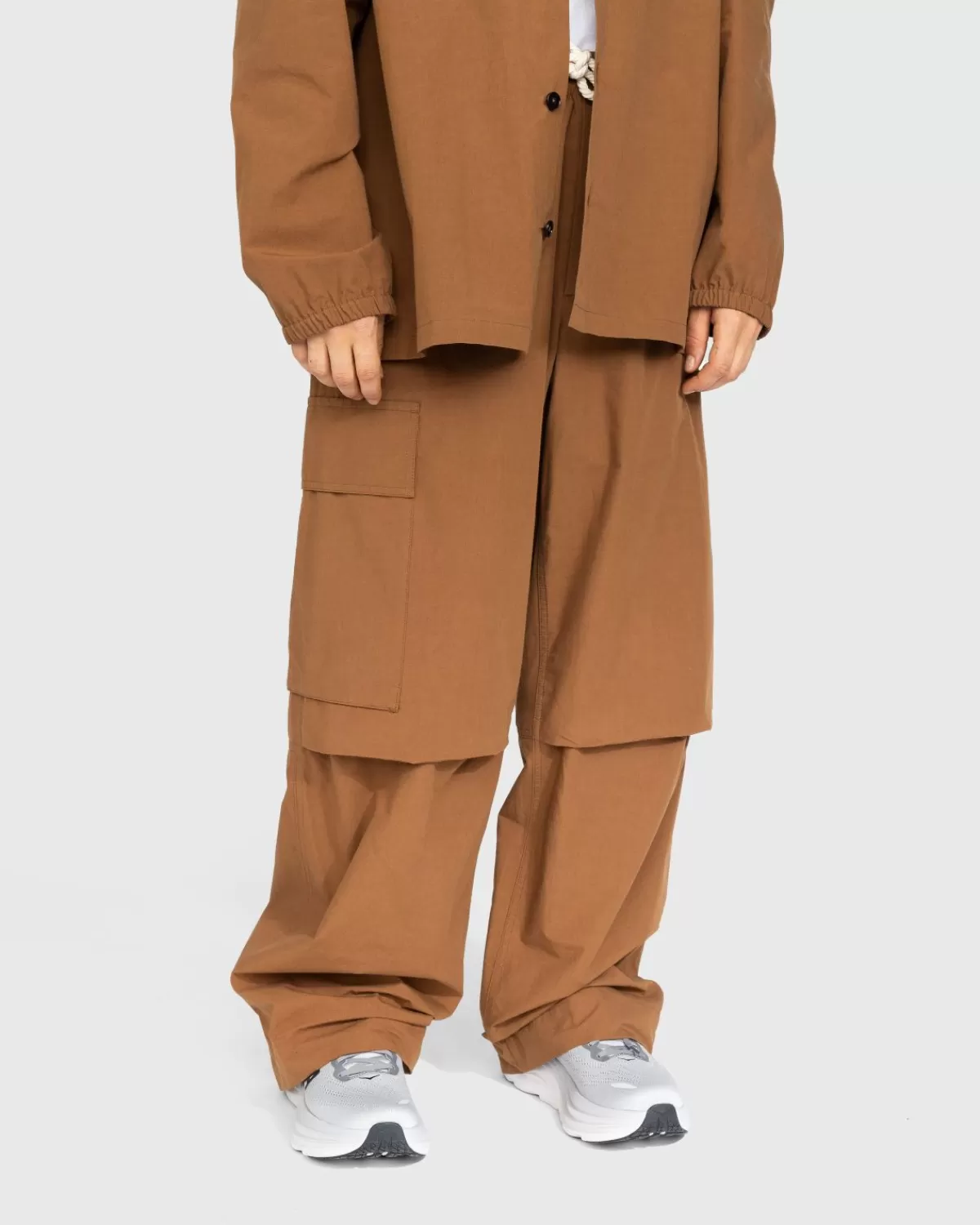 Relaxed-Fit-Baumwollhose Tabak>Jil Sander Best Sale