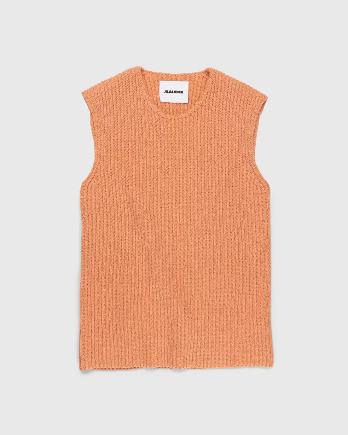 Rippstrickweste Orange>Jil Sander Flash Sale