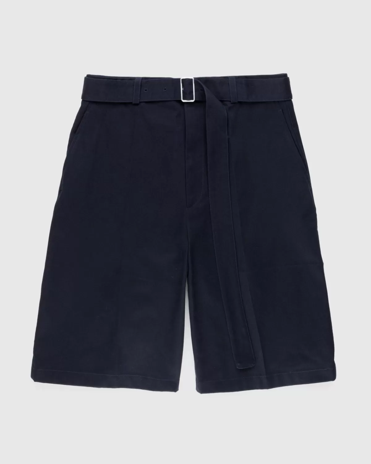 Shorts Mit Gurtel, Marineblau>Jil Sander Fashion