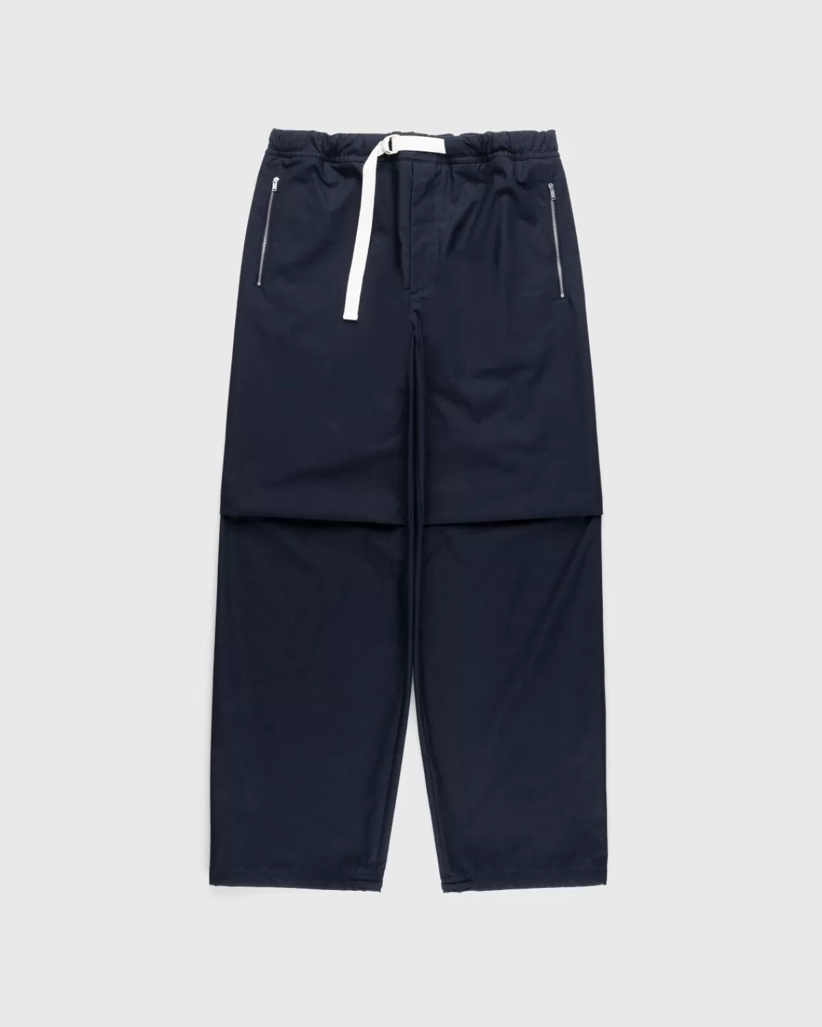 Wasserabweisende Baumwollhose Midnight>Jil Sander Cheap